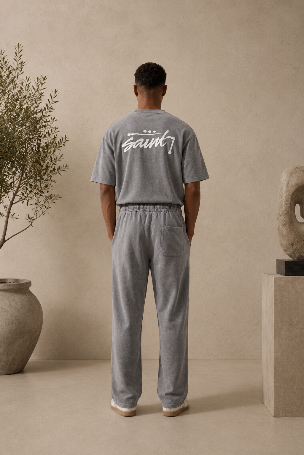 Ensemble Saint gris clair