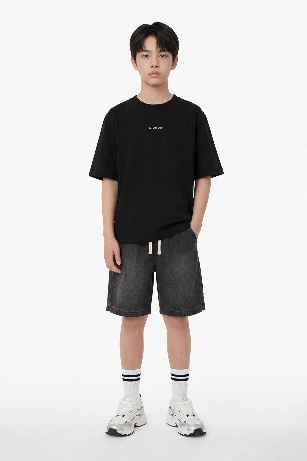 T-shirt enfant Amore noir