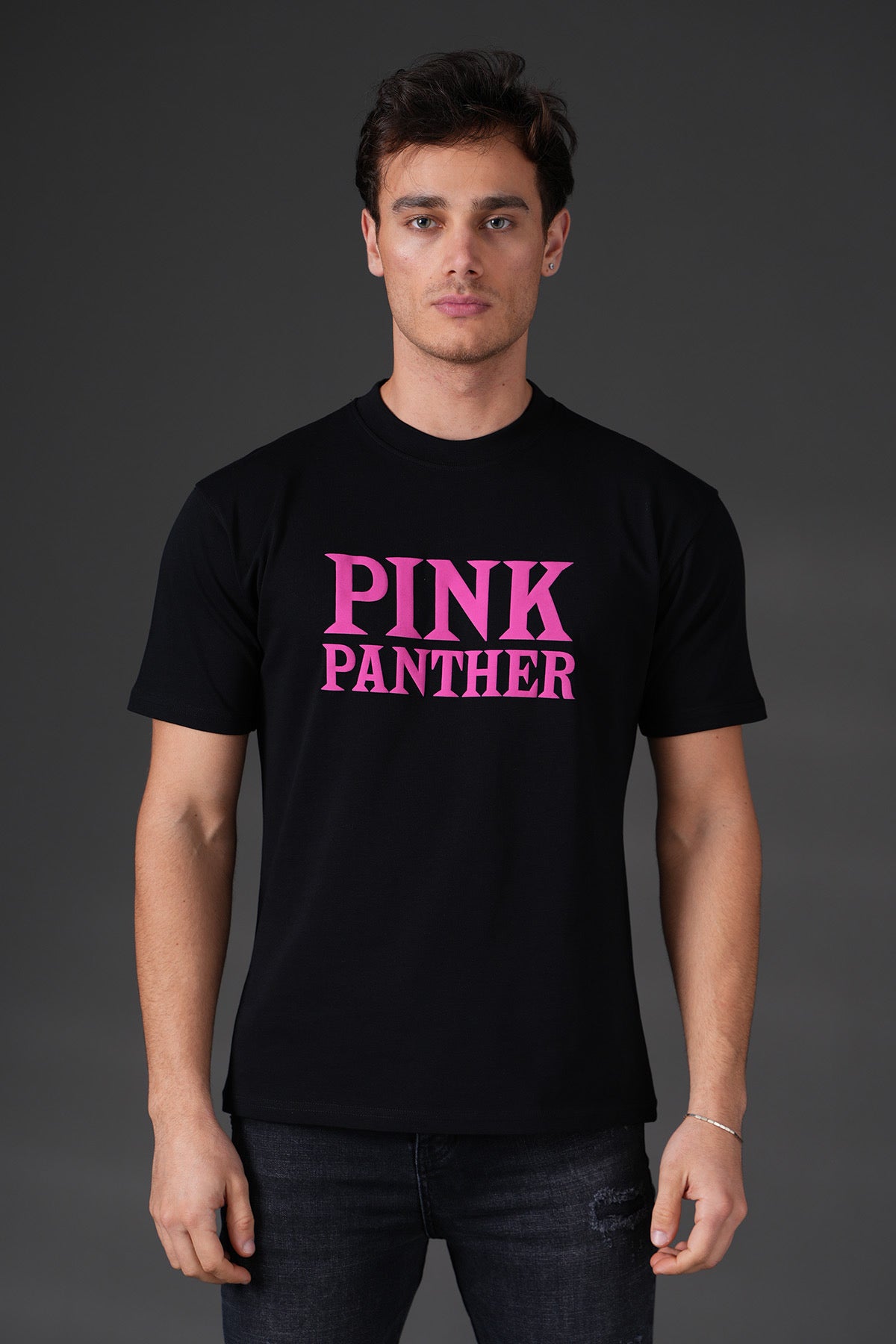T-Shirt Panthère Rose noir