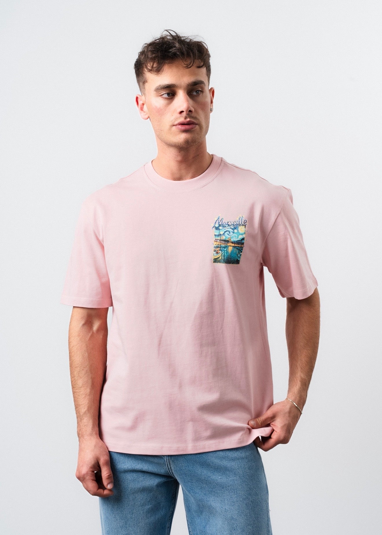 T-Shirt Marseille tableau rose