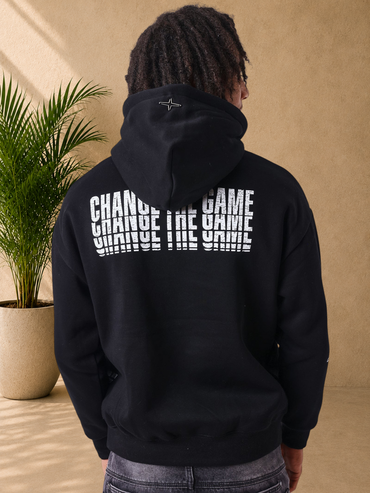 PXP -SWEAT CAPUCHE NOIR CHANGE THE GAME