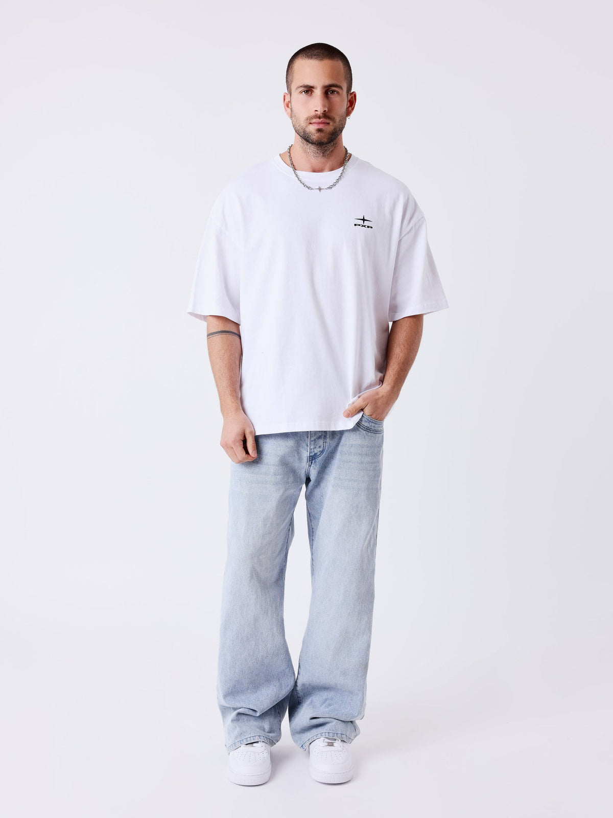 PXP - T-SHIRT BOXY ESSENTIAL BLANC CHANGE THE GAME
