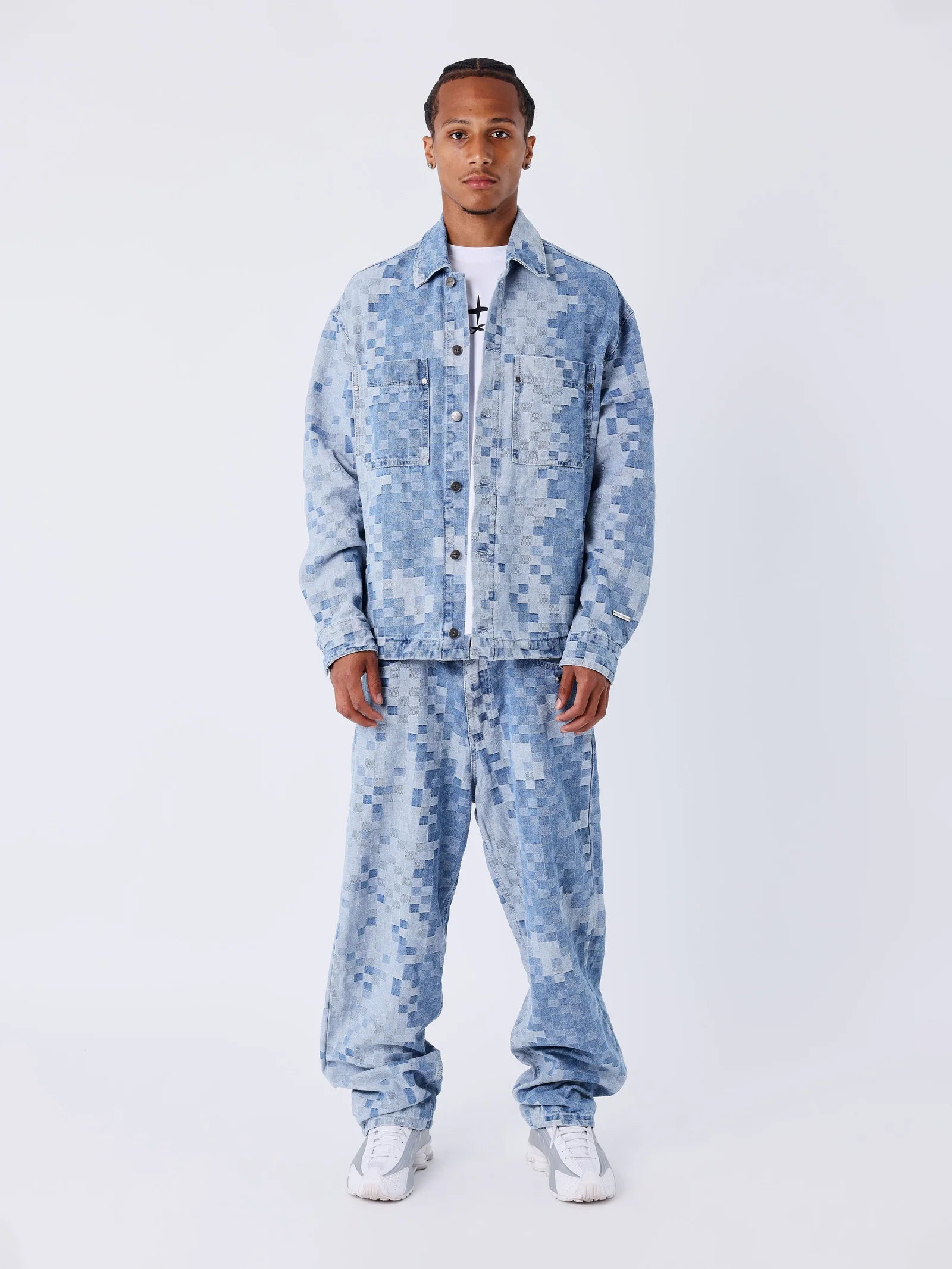 PXP - Jean loose pixel bleu