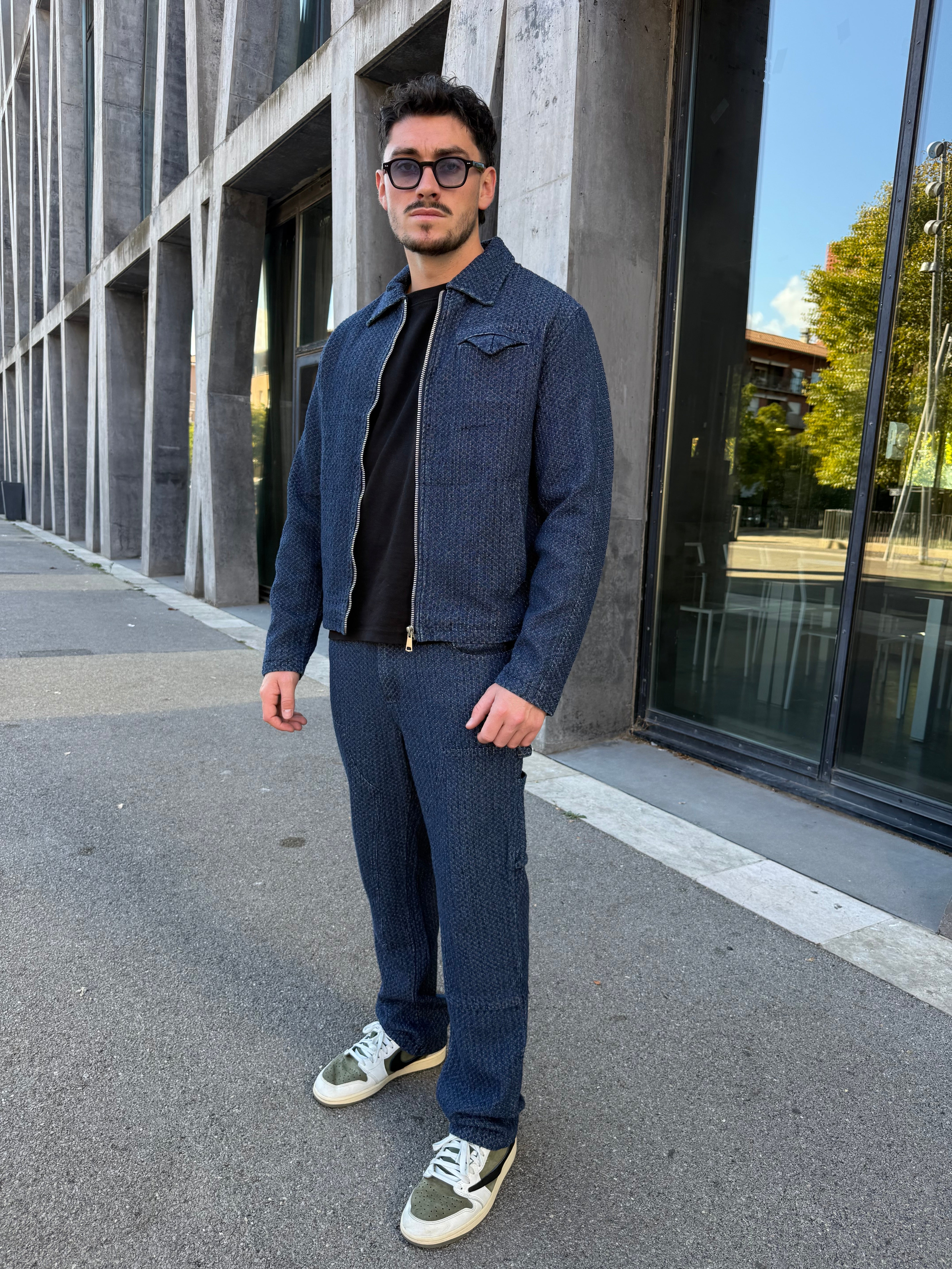 Ensemble denim veste + pantalon