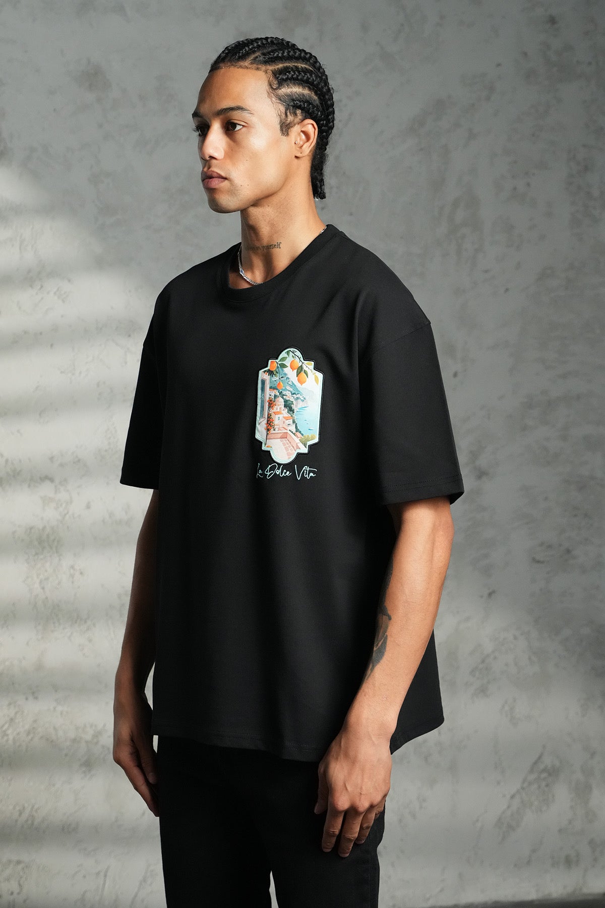 T-Shirt noir Le Dolce Vita