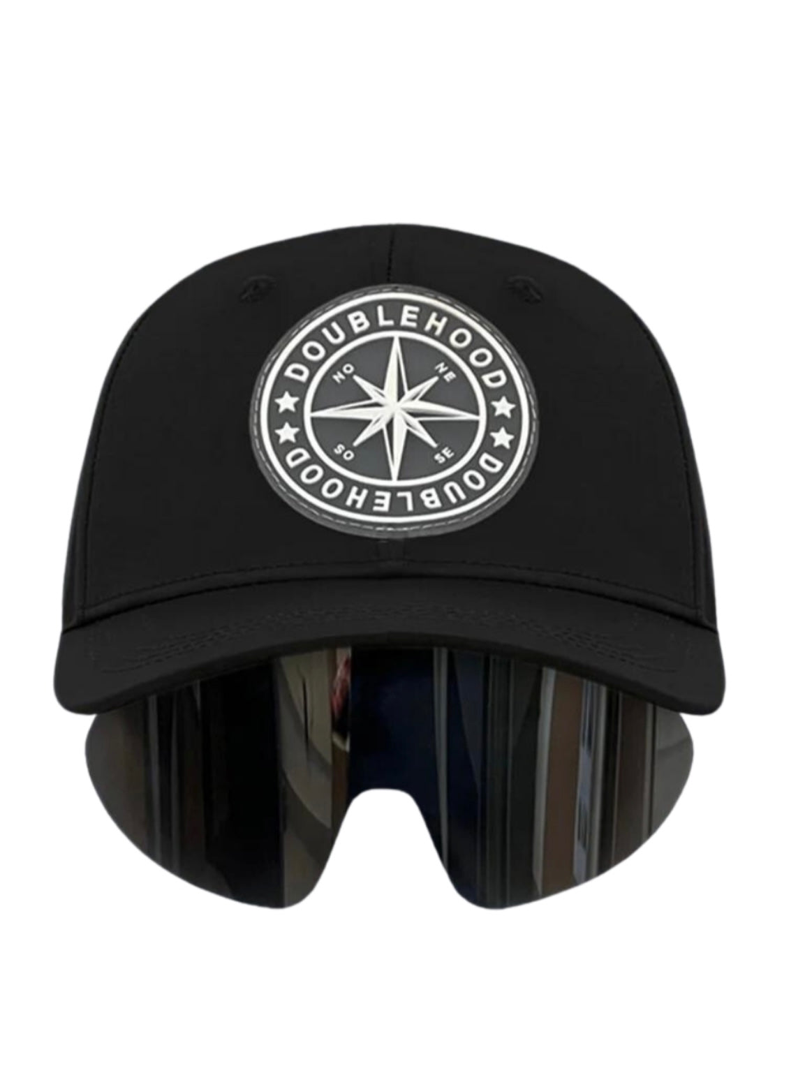 Doublehood - Casquette lunettes noir signe blanc