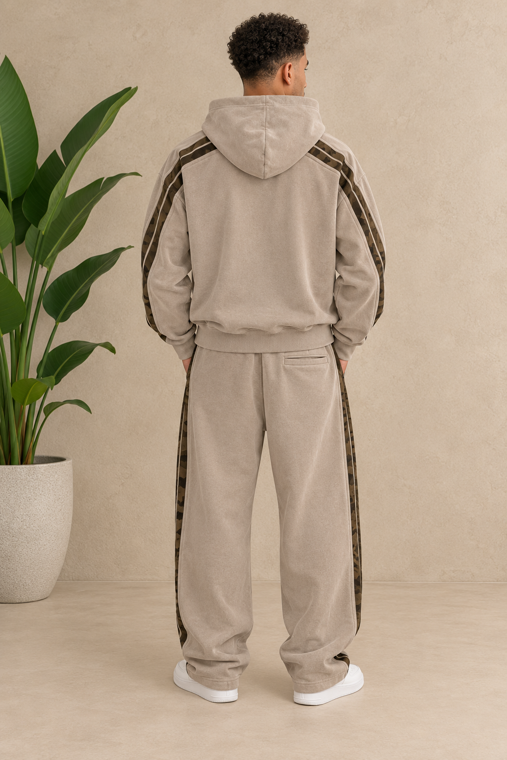 PXP -SWEAT CAPUCHE FOREST BEIGE