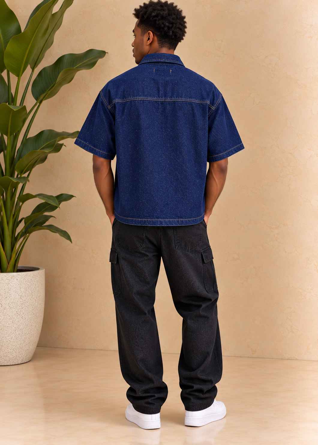 Chemise en jean brut