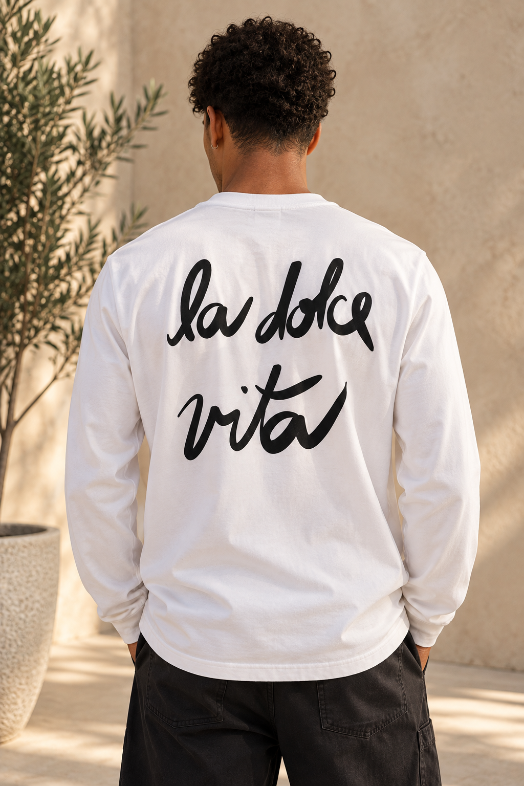 T-Shirt manche longue Dolce Vita blanc