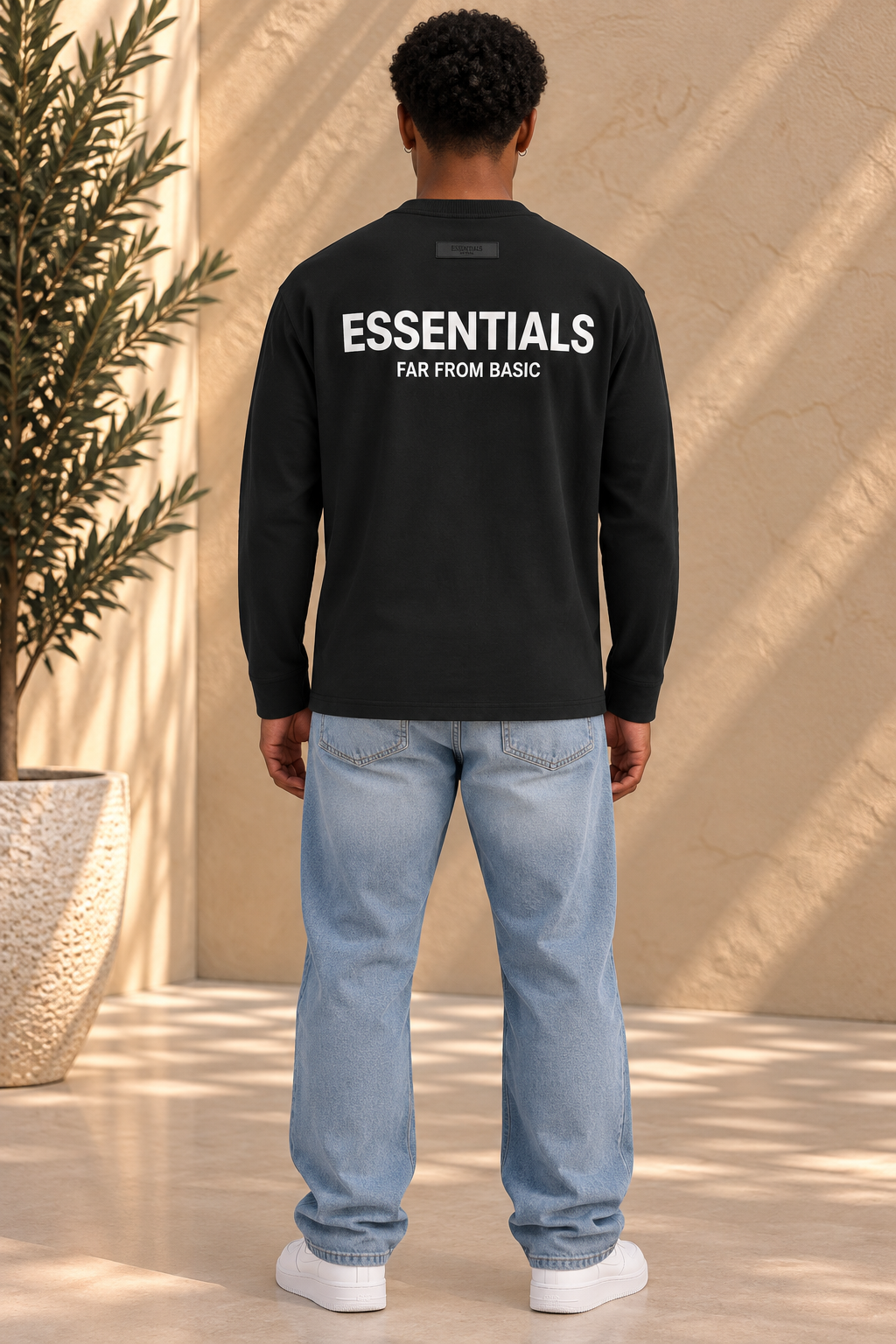 T-Shirt manche longue Essentiel noir