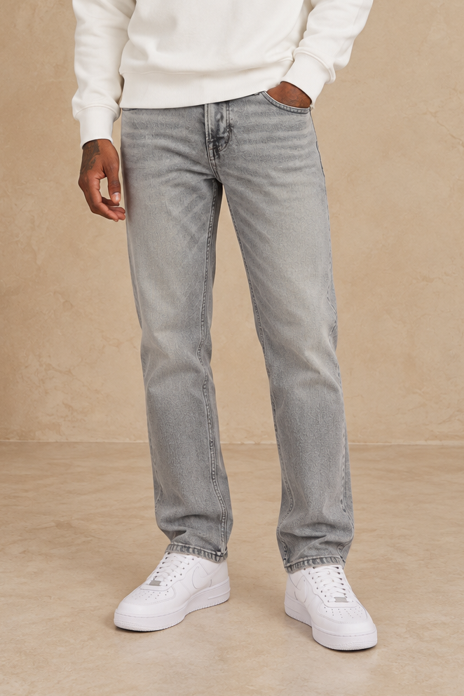 Jean regular gris clair