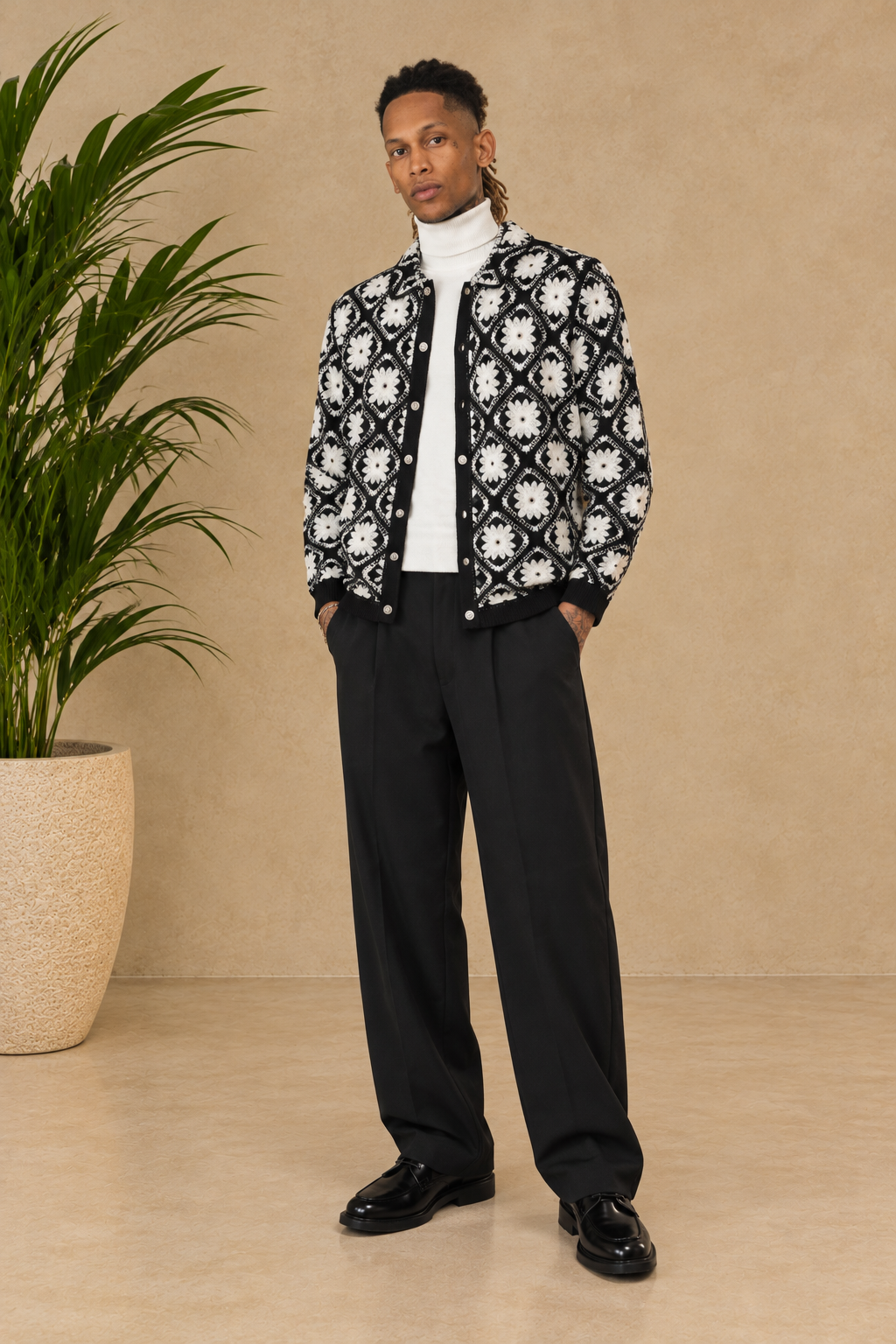 Pantalon ample noir