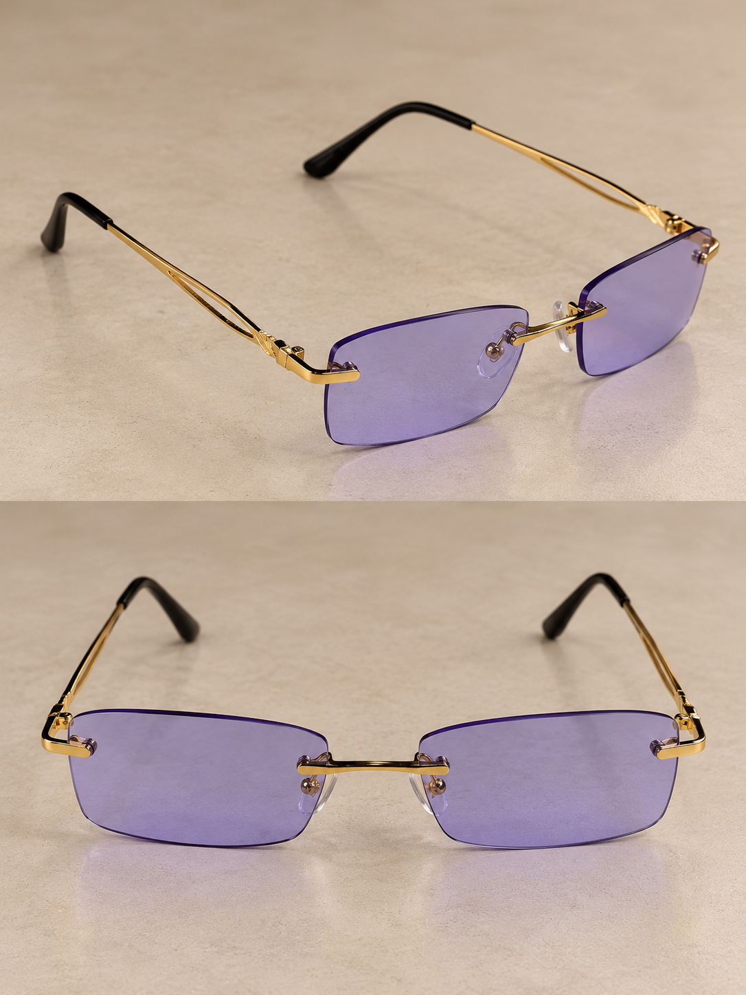Lunette ninho diamant violet