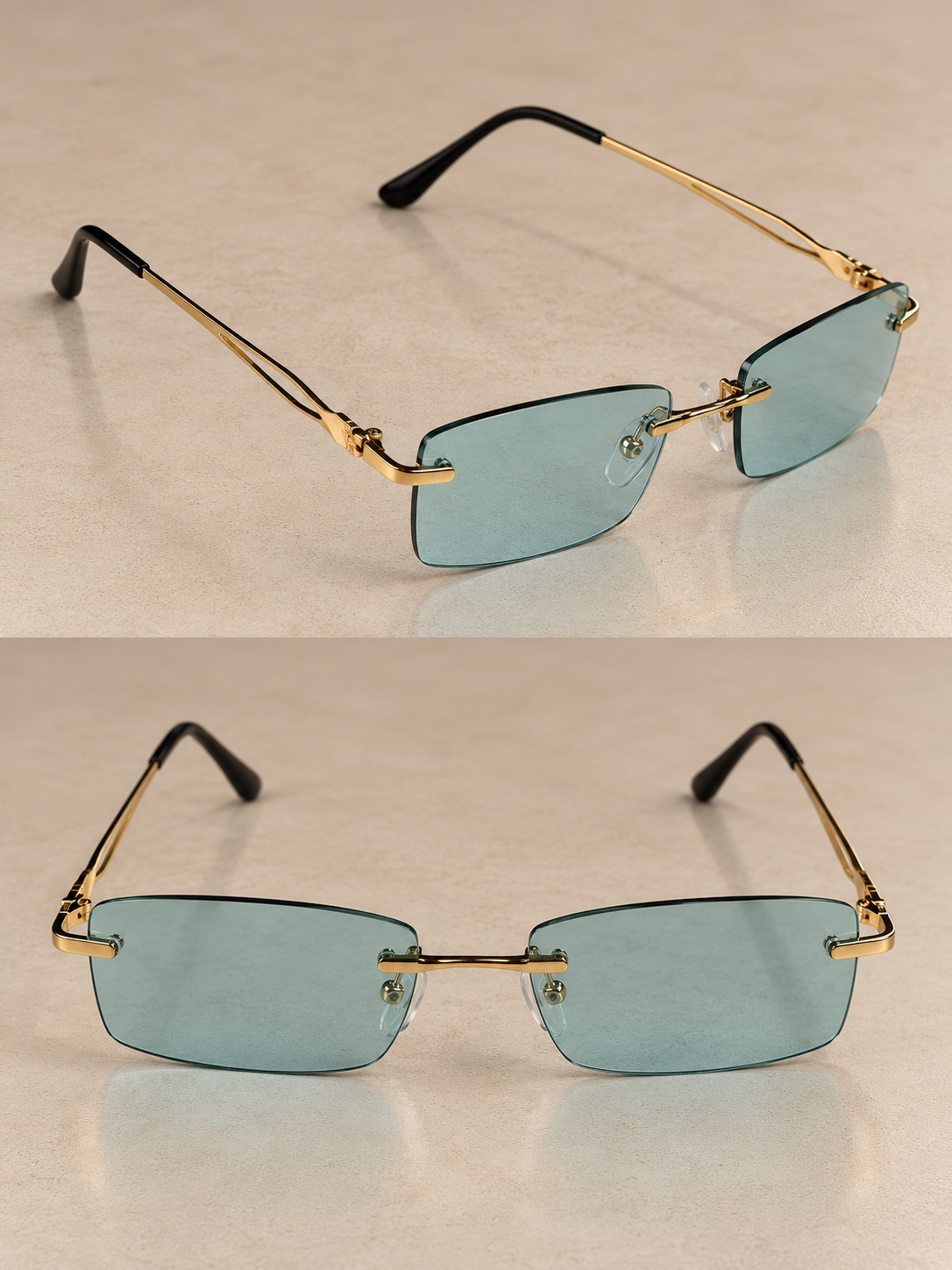 Lunette ninho diamant verte
