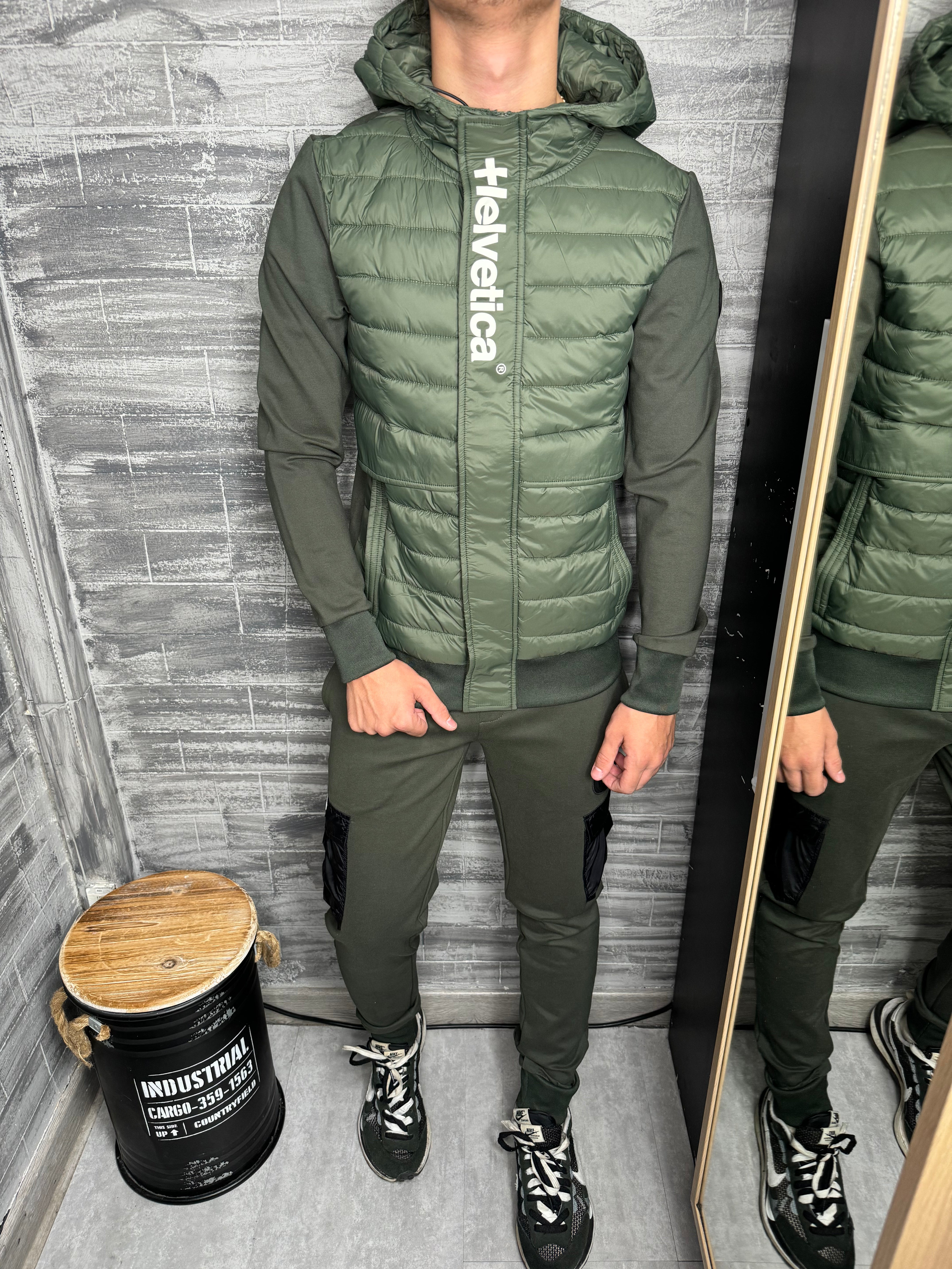 Helvetica - Veste Courchevel Kaki