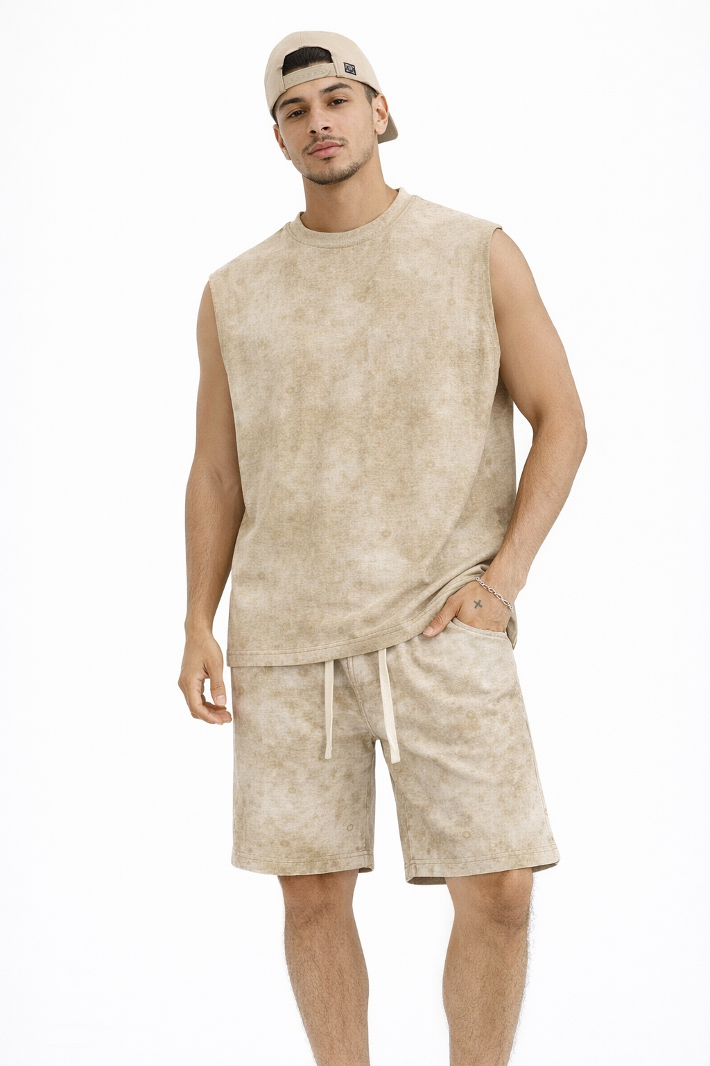 Ensemble Short + débardeur  kaki