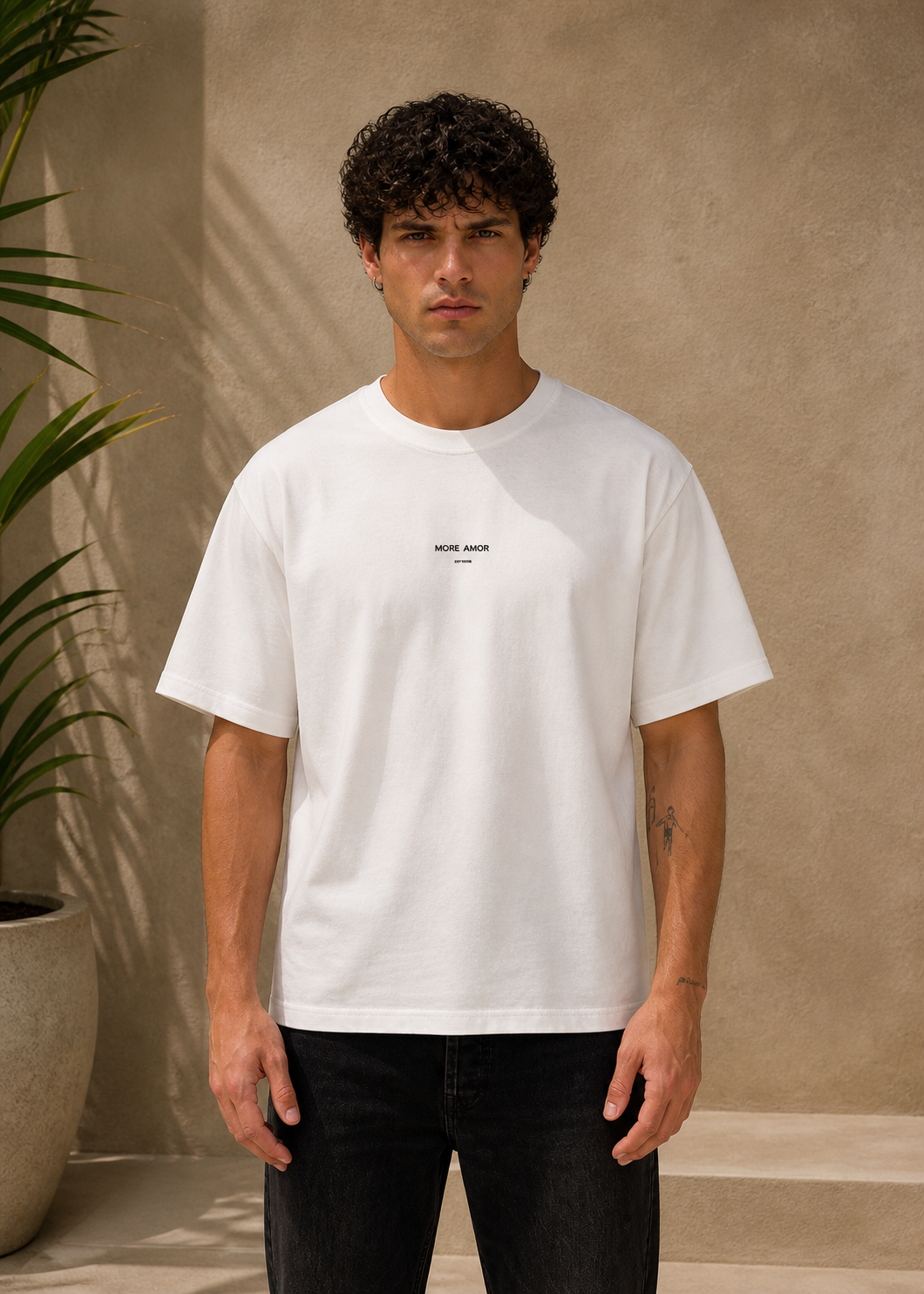 T-Shirt Por Favor blanc
