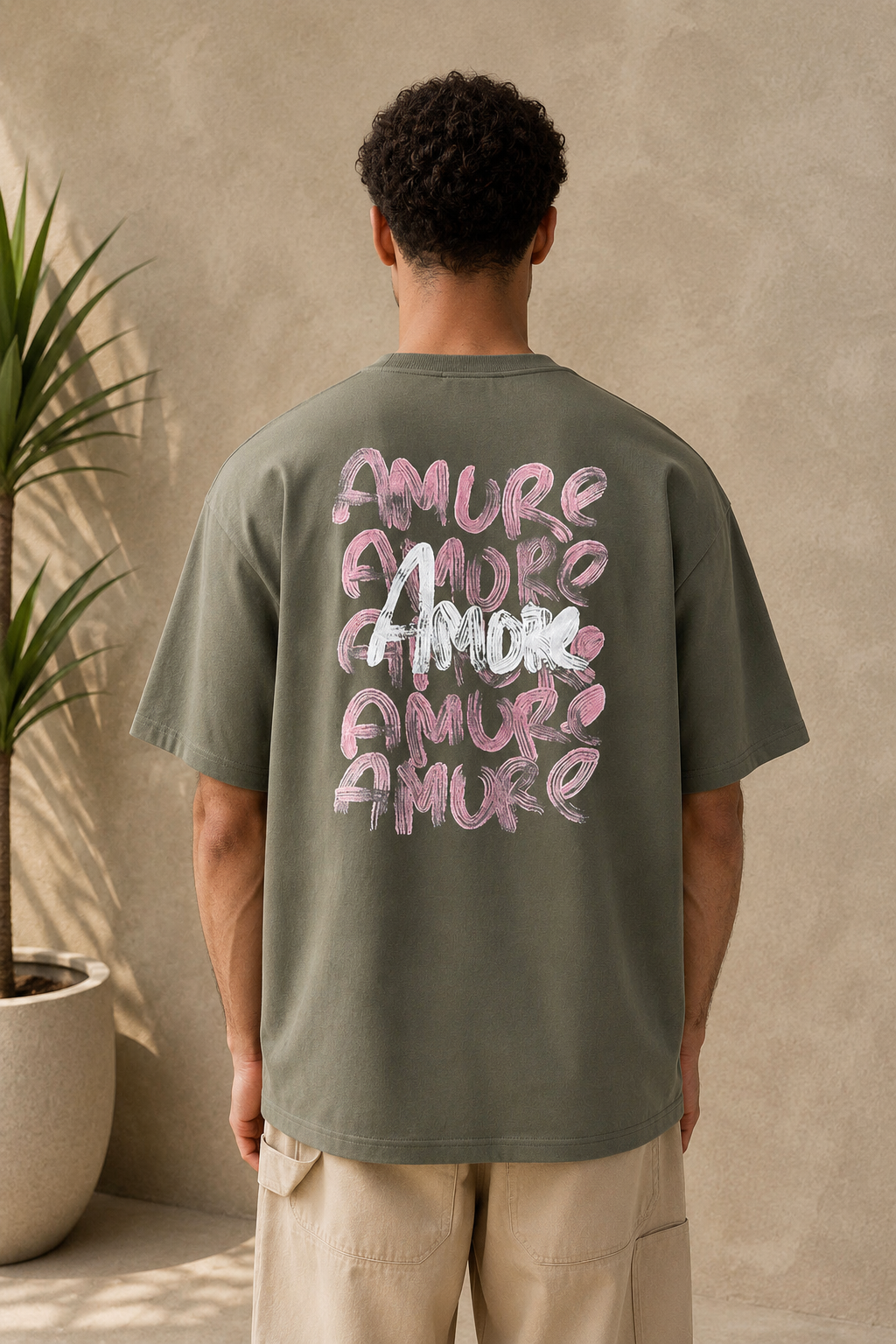 T-shirt Mi Amore kaki