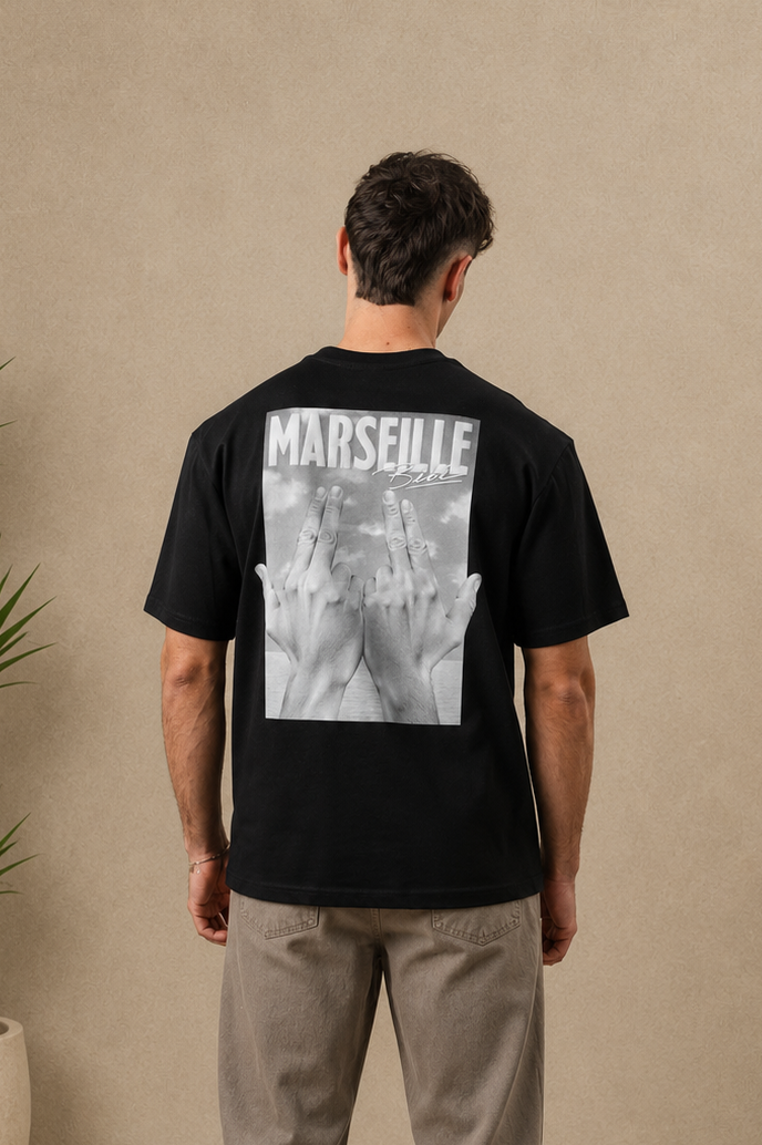 T-Shirt Marseille Jul noir