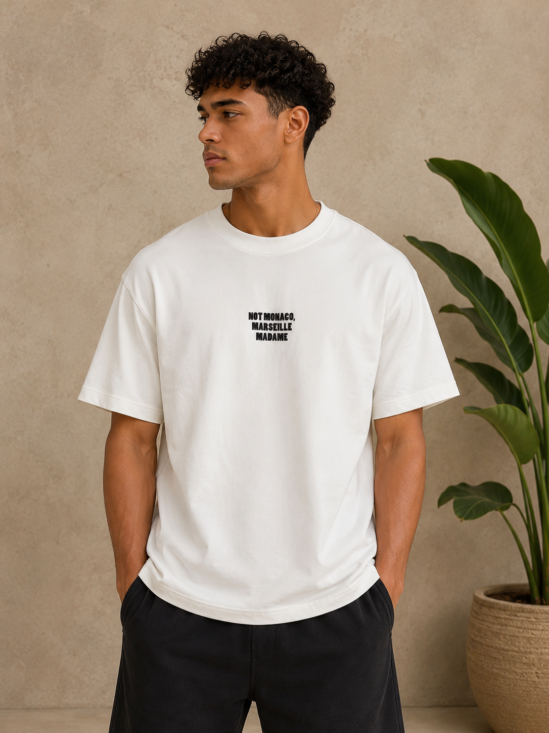 T-shirt Marseille Madame blanc