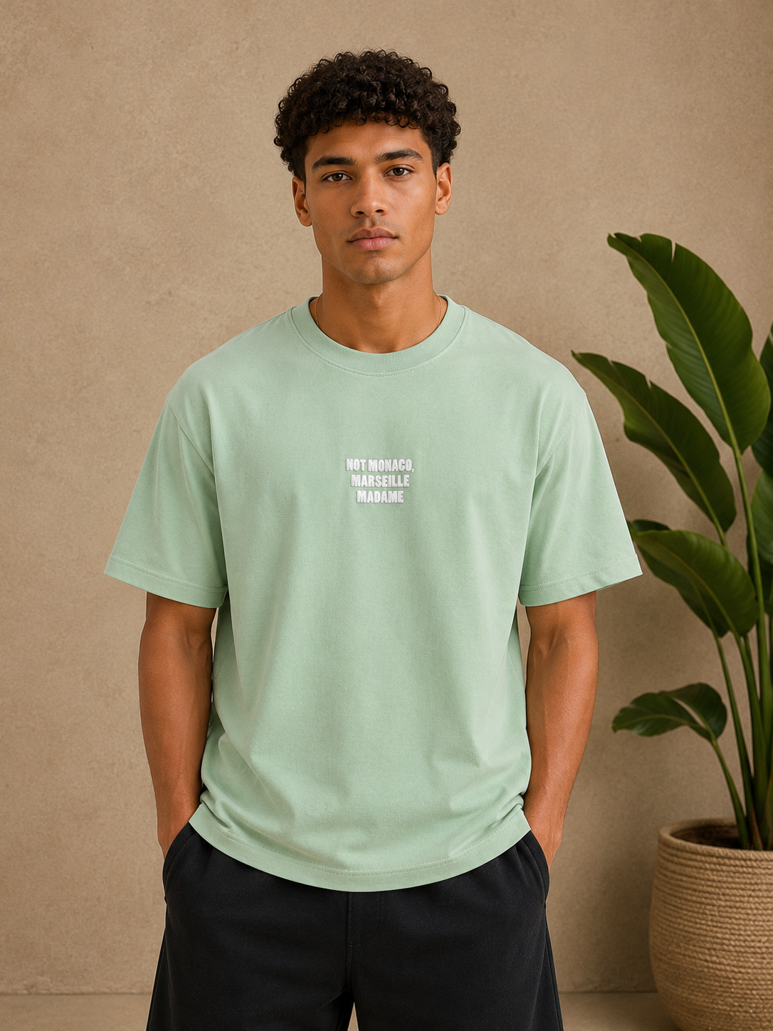 T-shirt Marseille Madame vert d’eau
