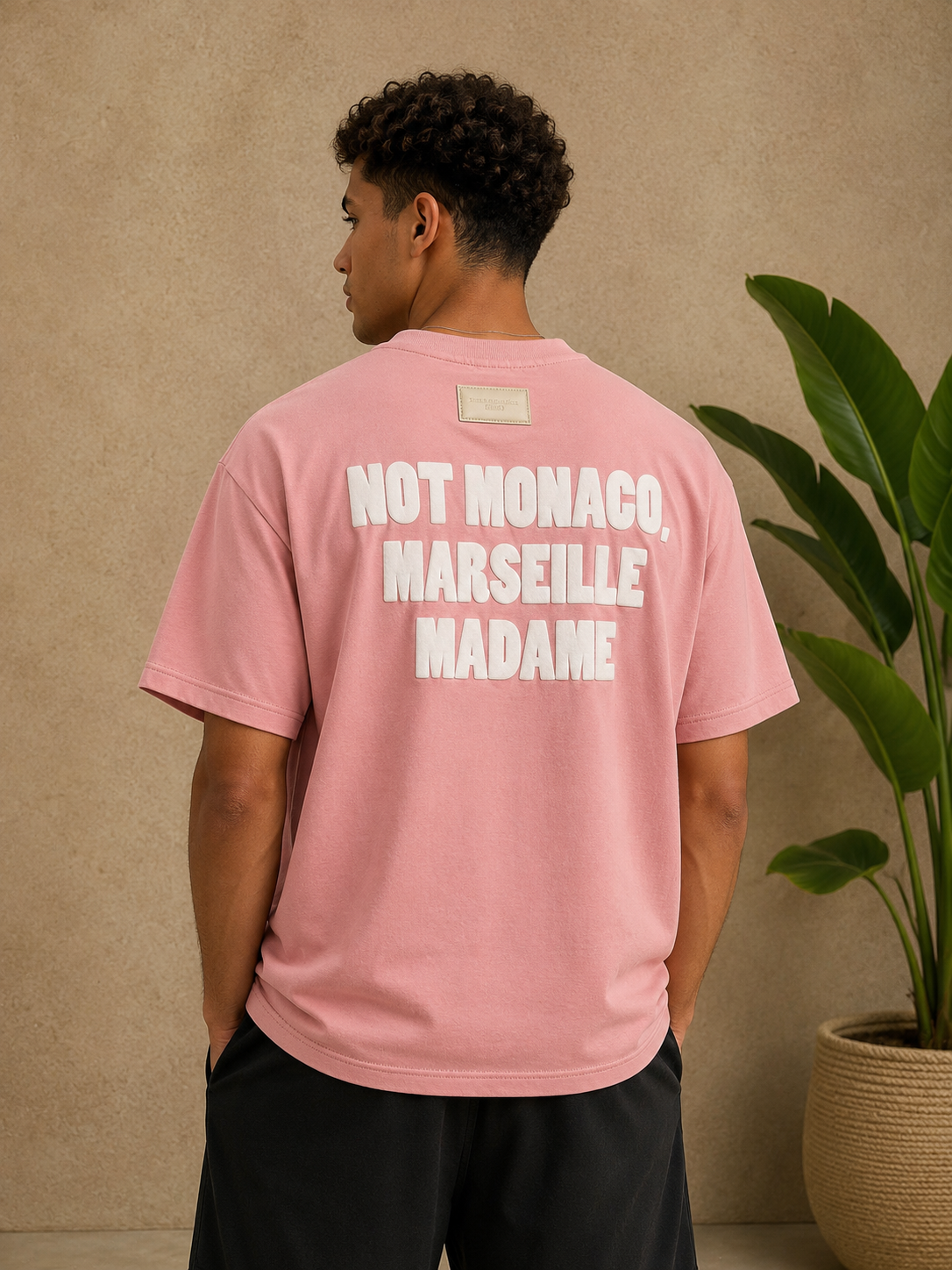 T-shirt Marseille Madame rose