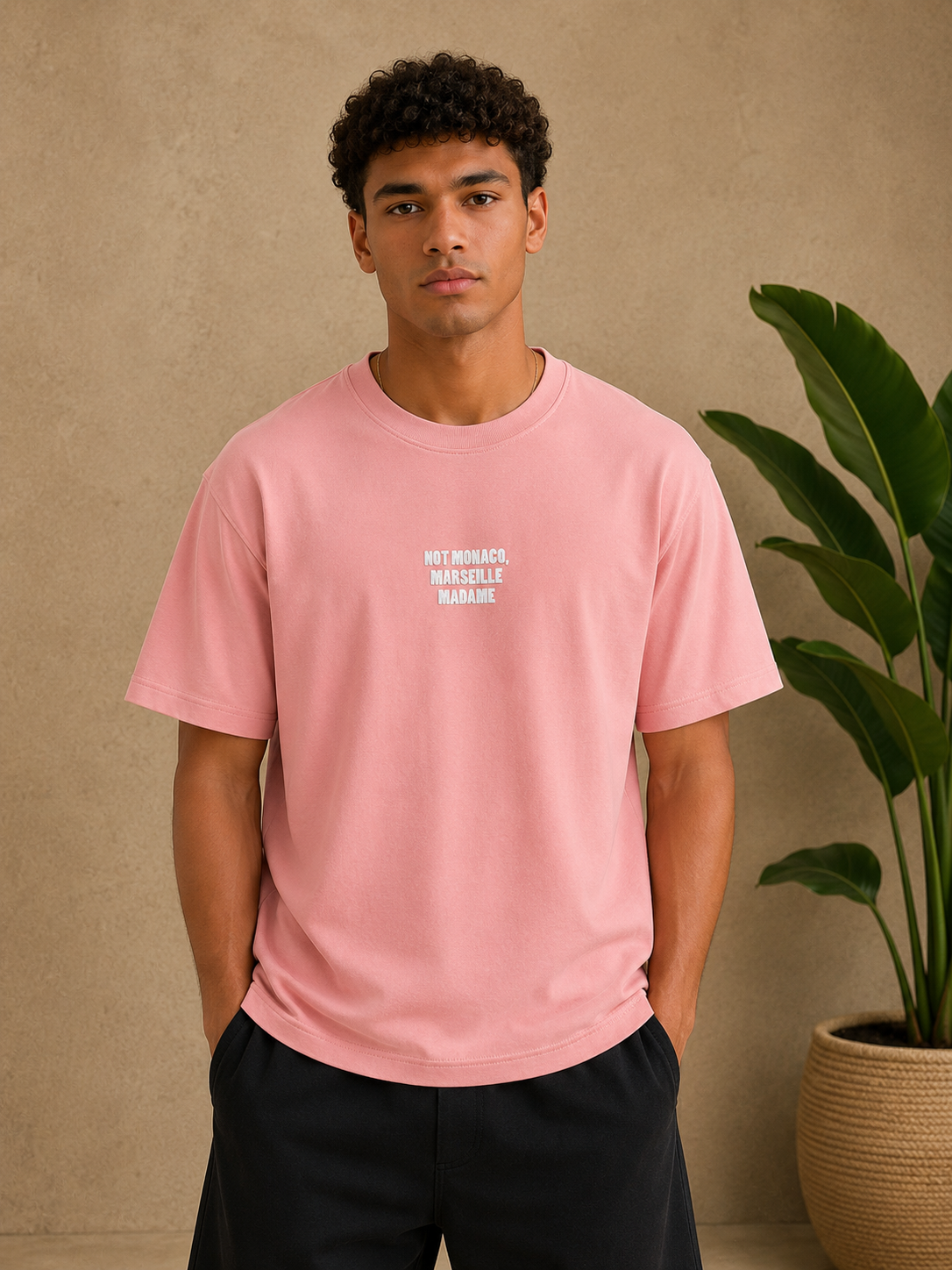 T-shirt Marseille Madame rose