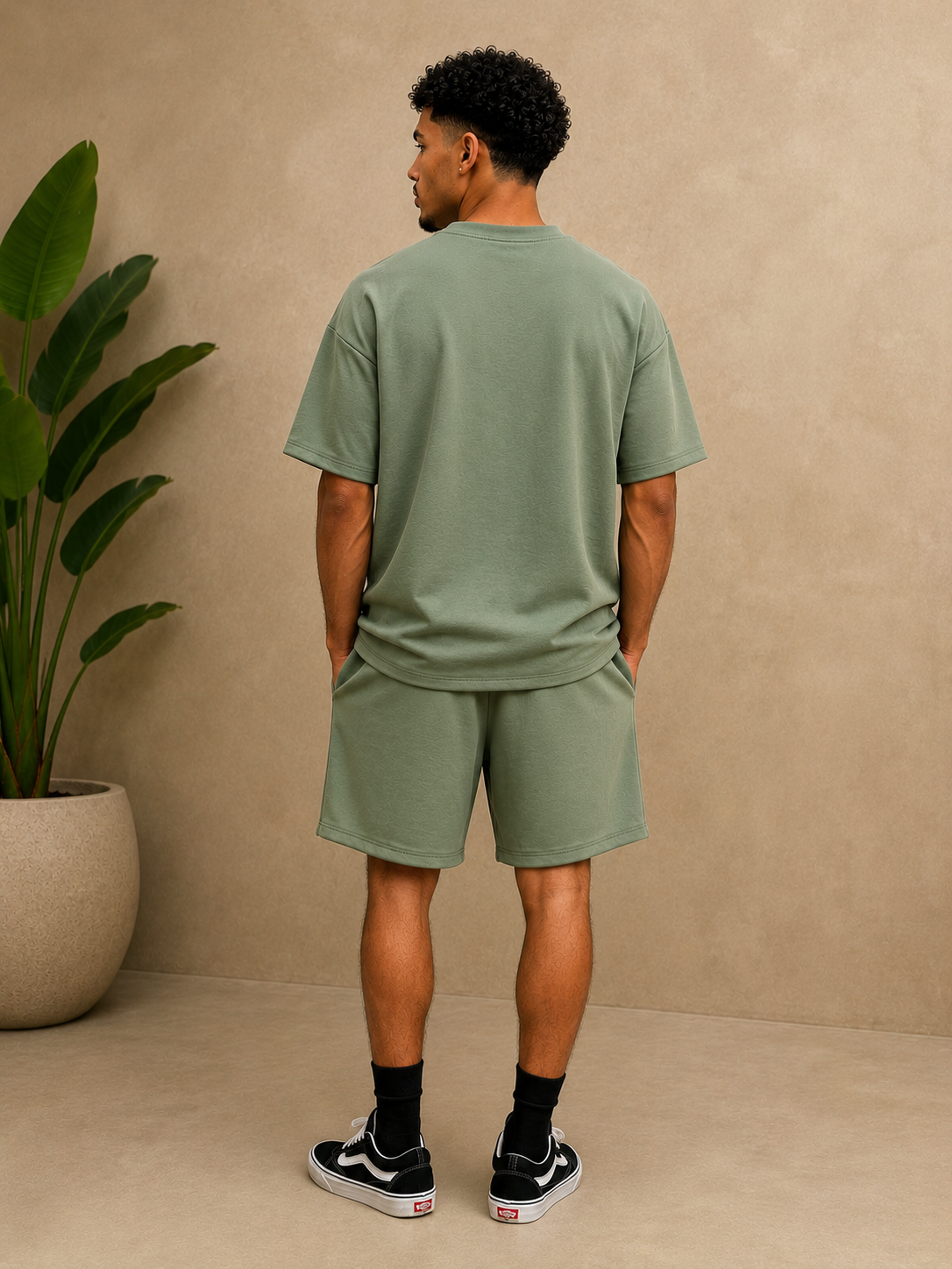 Short Néoprène kaki