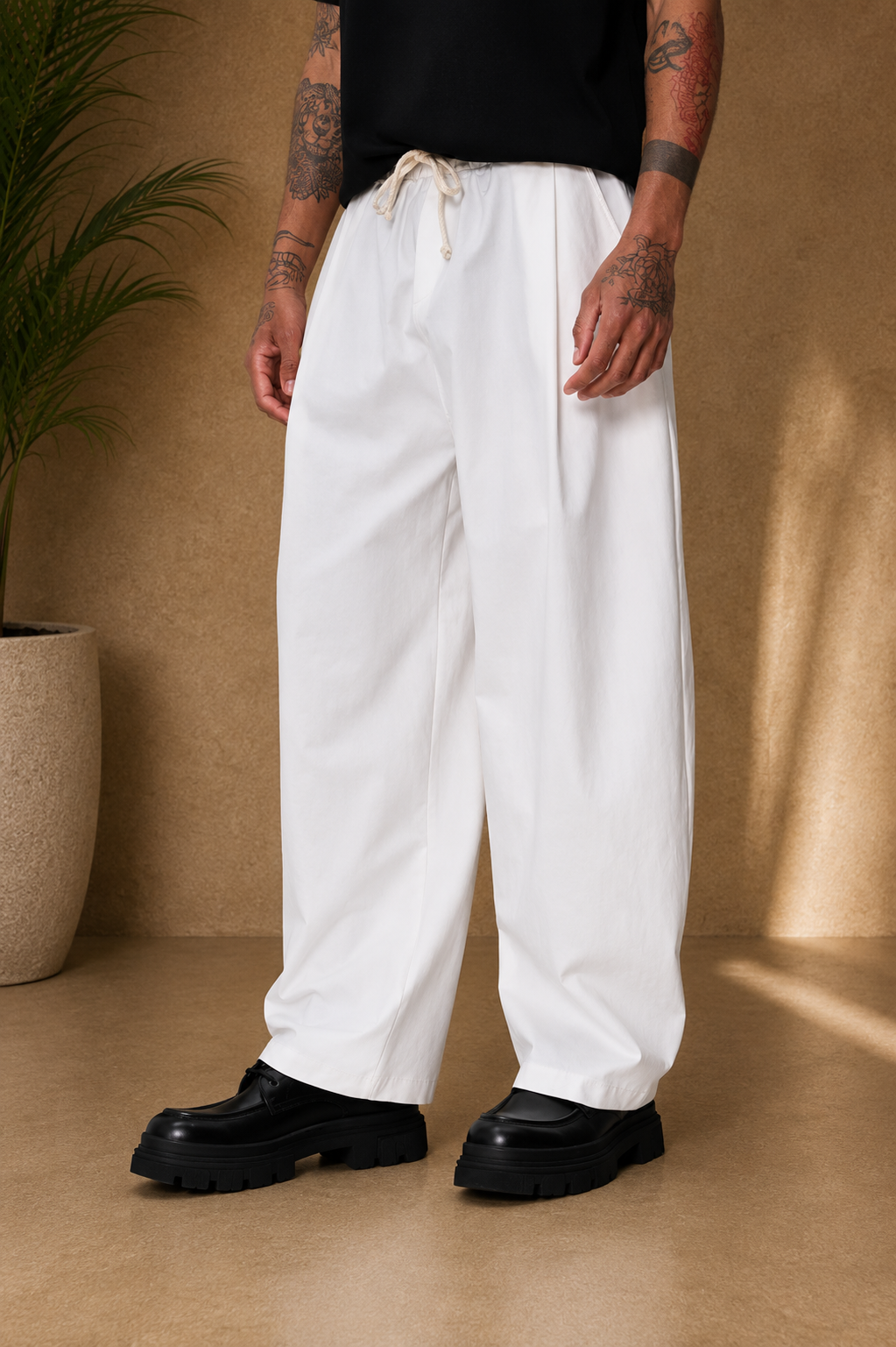 Pantalon ballon blanc