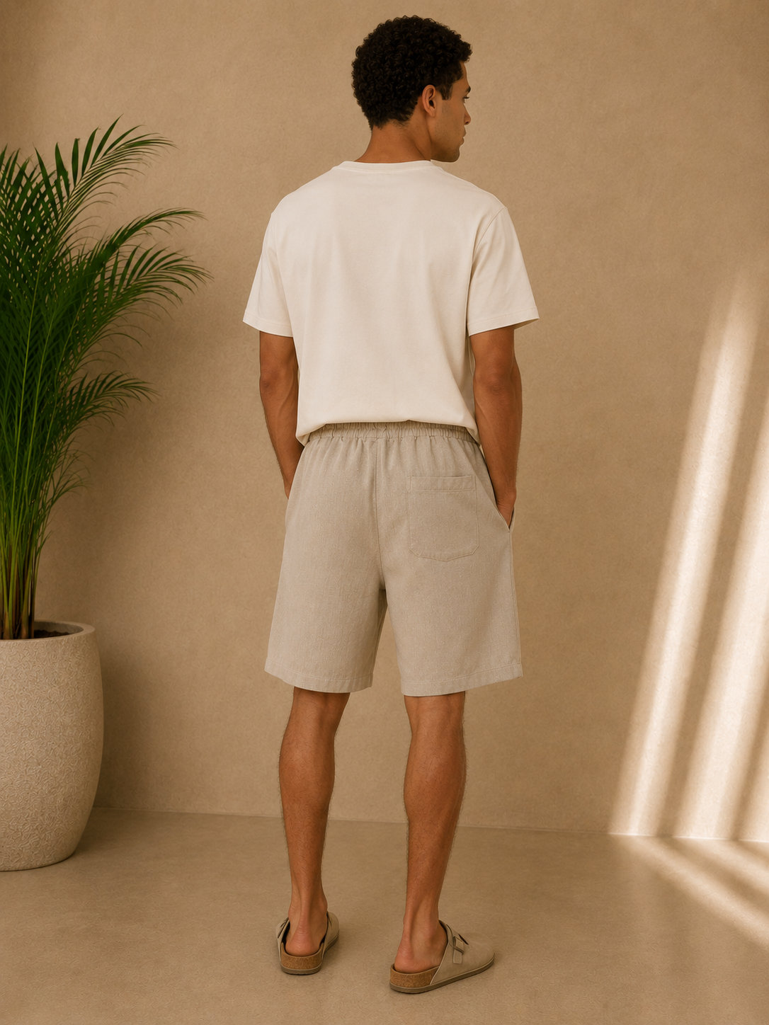 Short beige