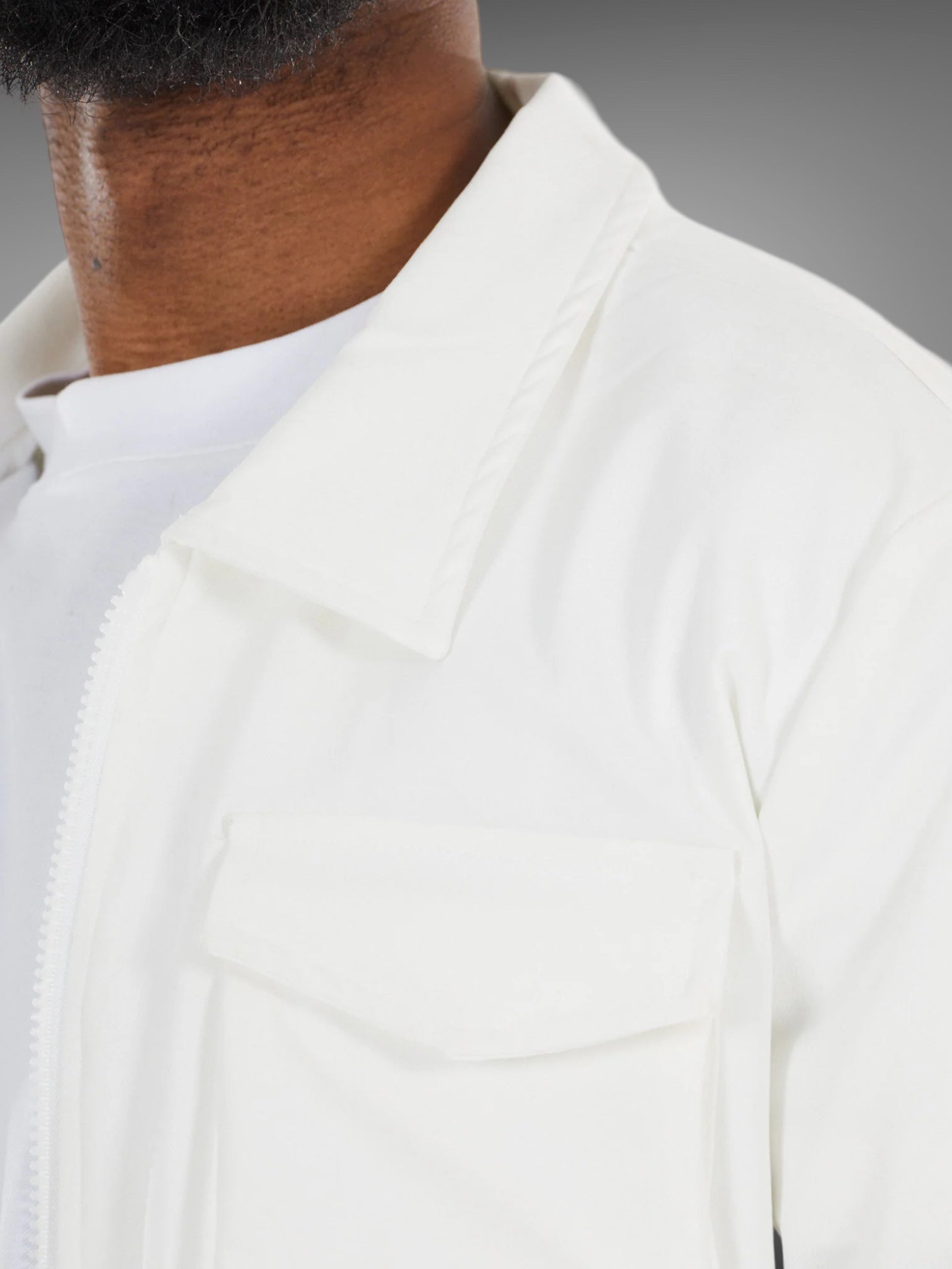 White cargo jacket