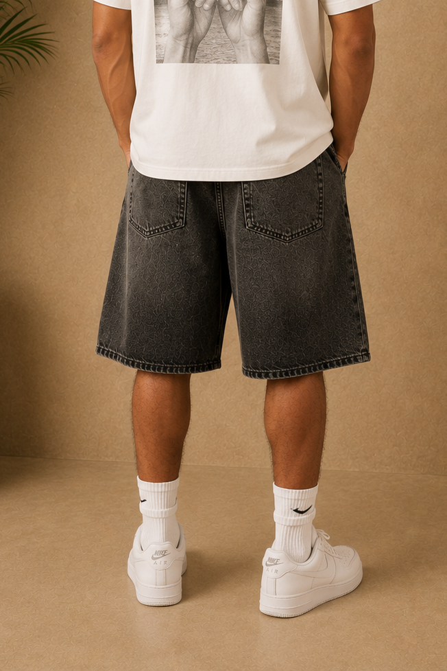 Short Jean bermuda large gris