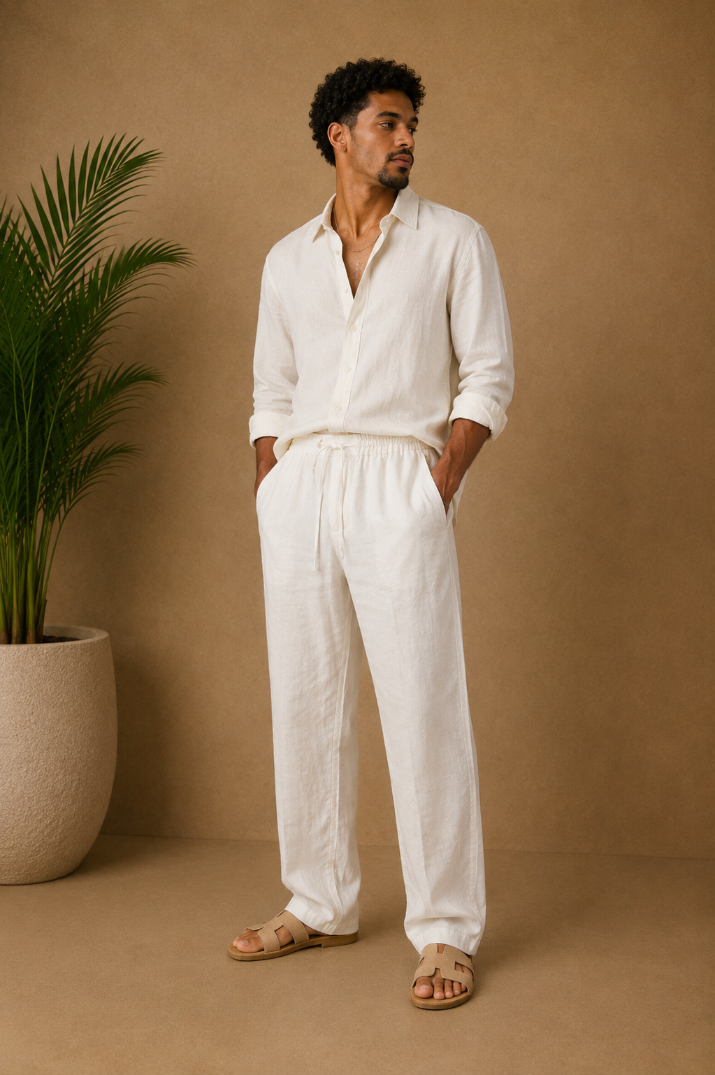 Pantalon Bali blanc