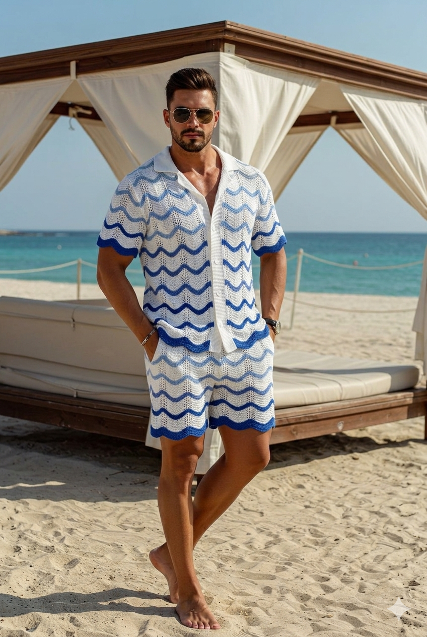 Ensemble Riviera bleu