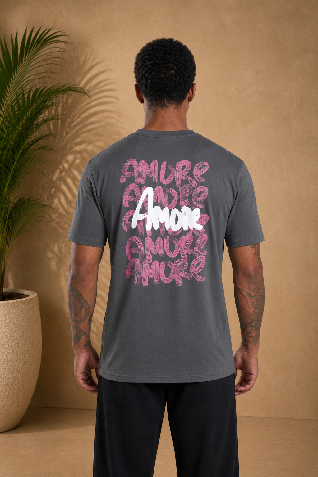 T-shirt Amore Mio gris