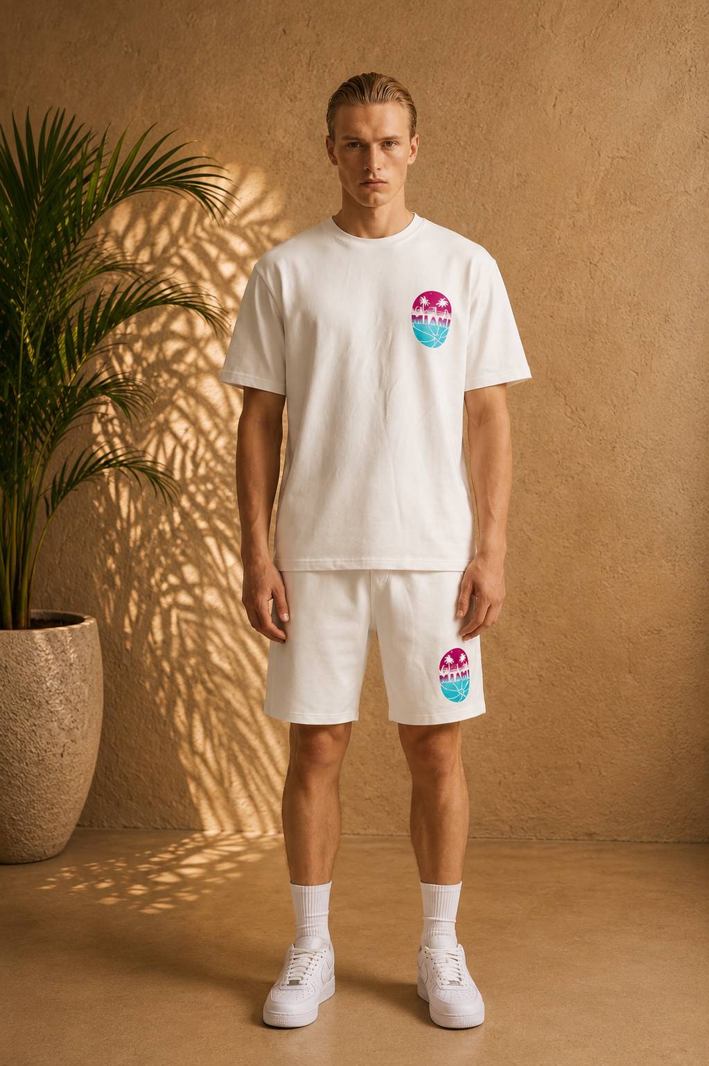 Ensemble Miami blanc