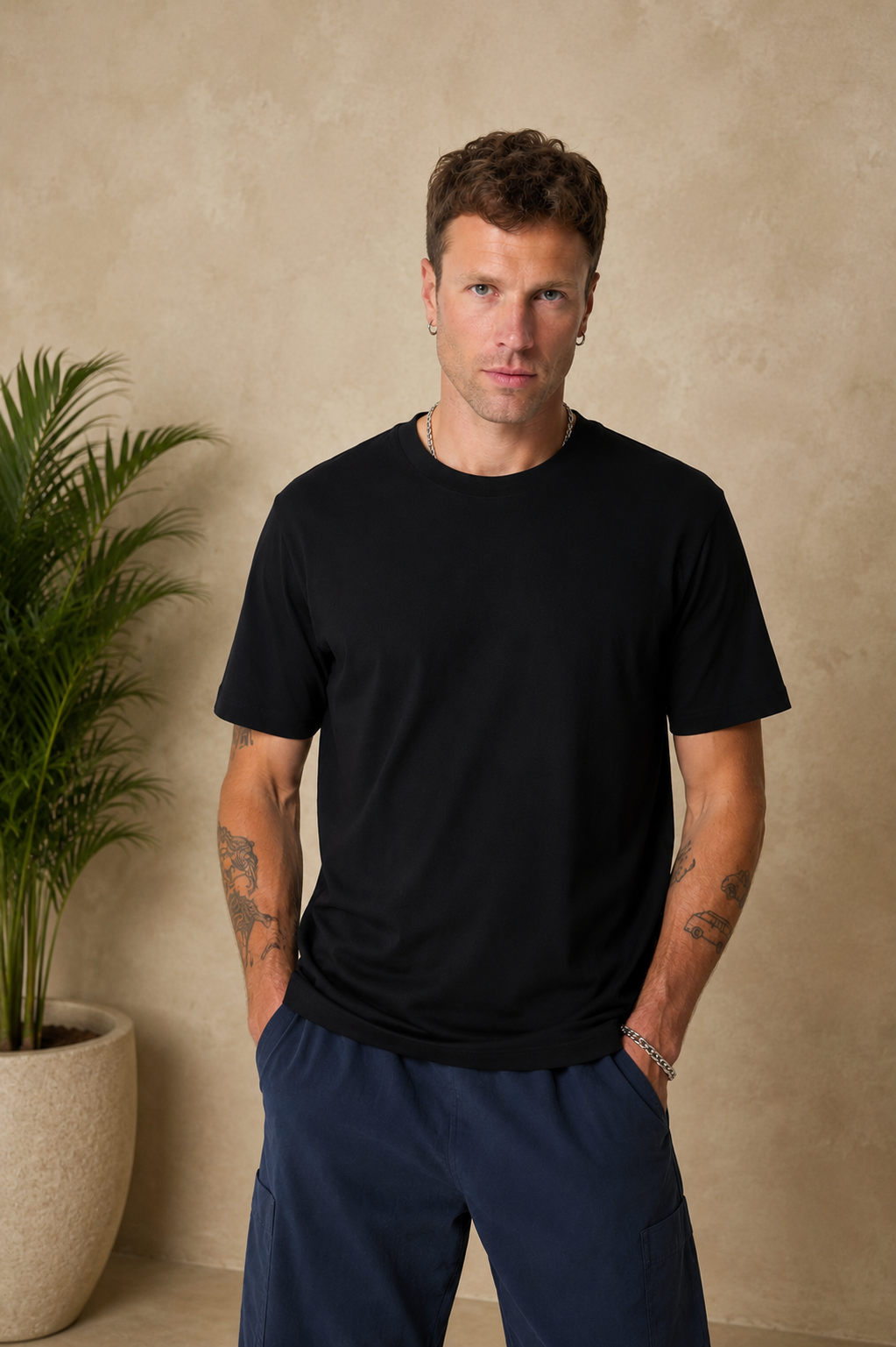 T-shirt uni noir