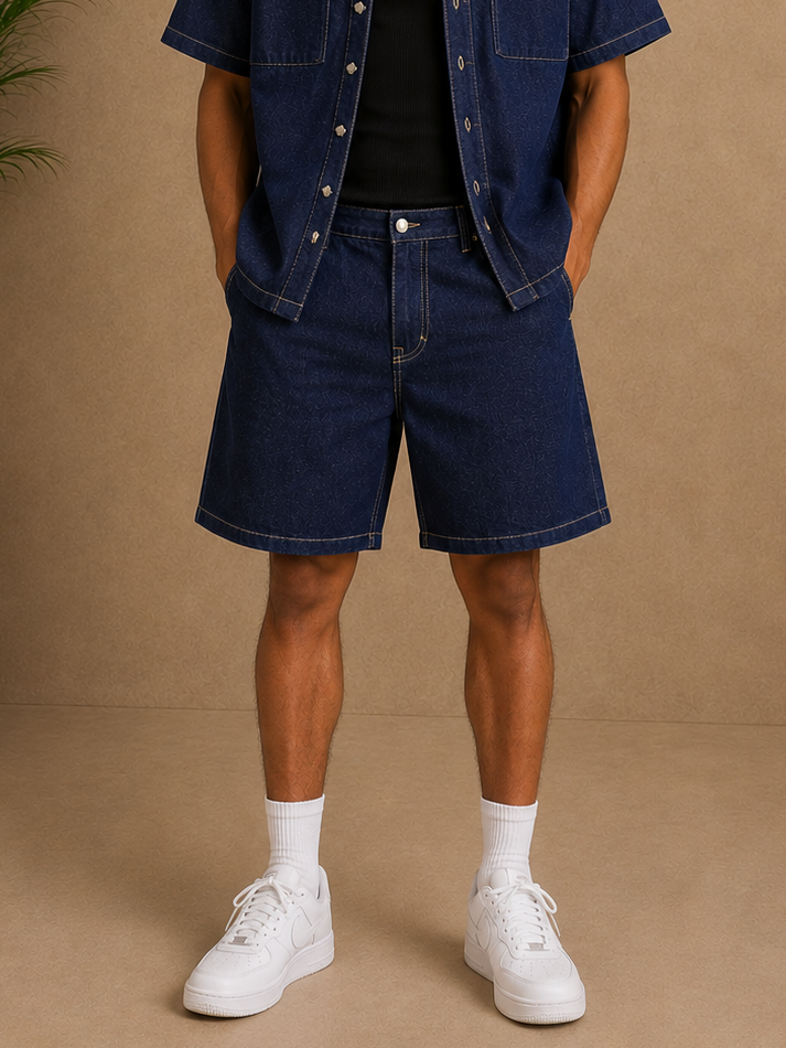 Short en jean brut