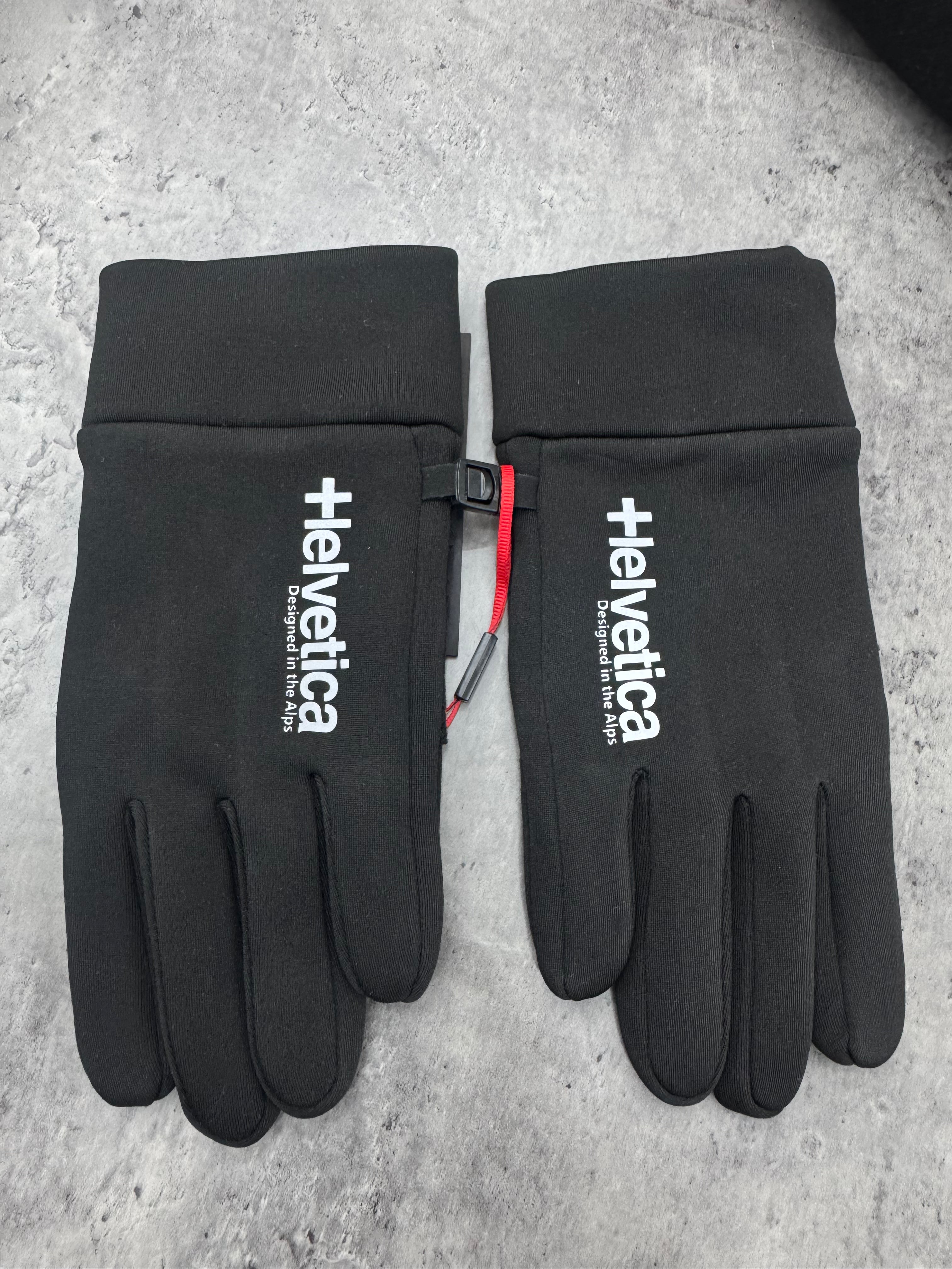 Helvetica - Gants speed noir