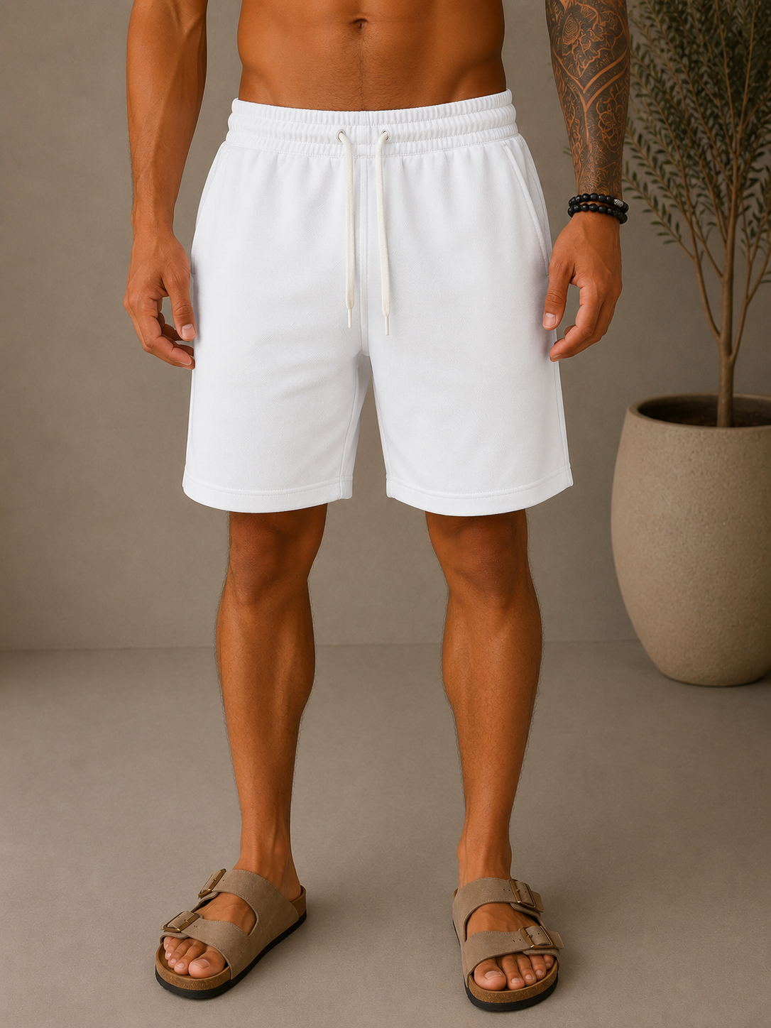 Short Tulum blanc