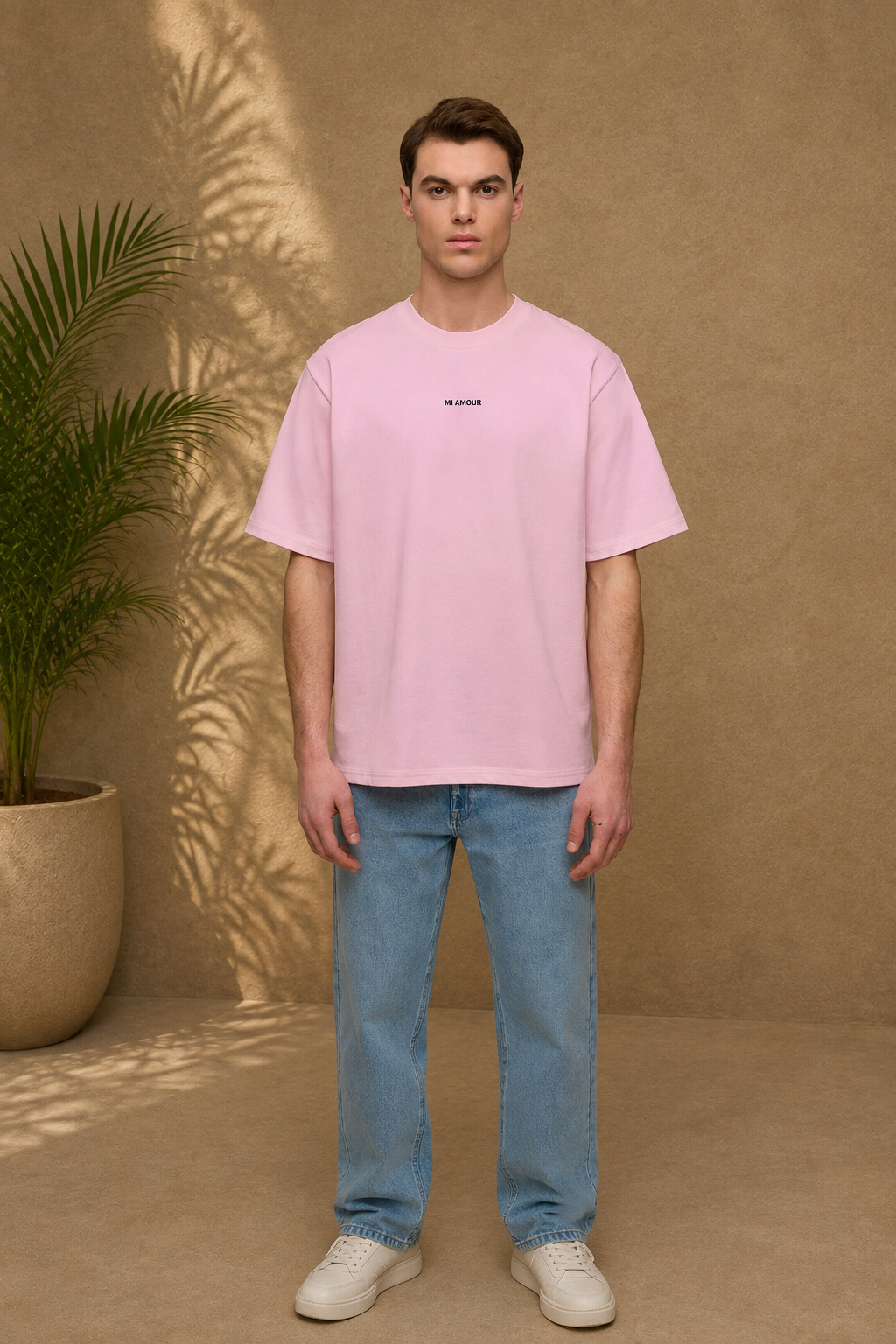T-shirt Mi Amore rose