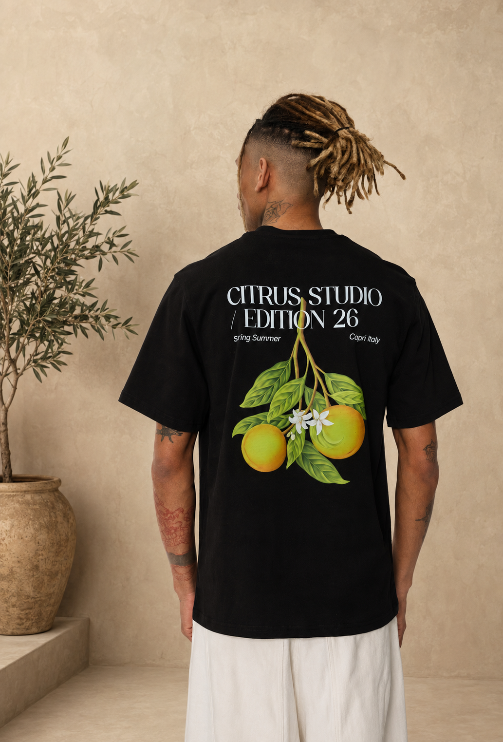 T-Shirt Citrus noir