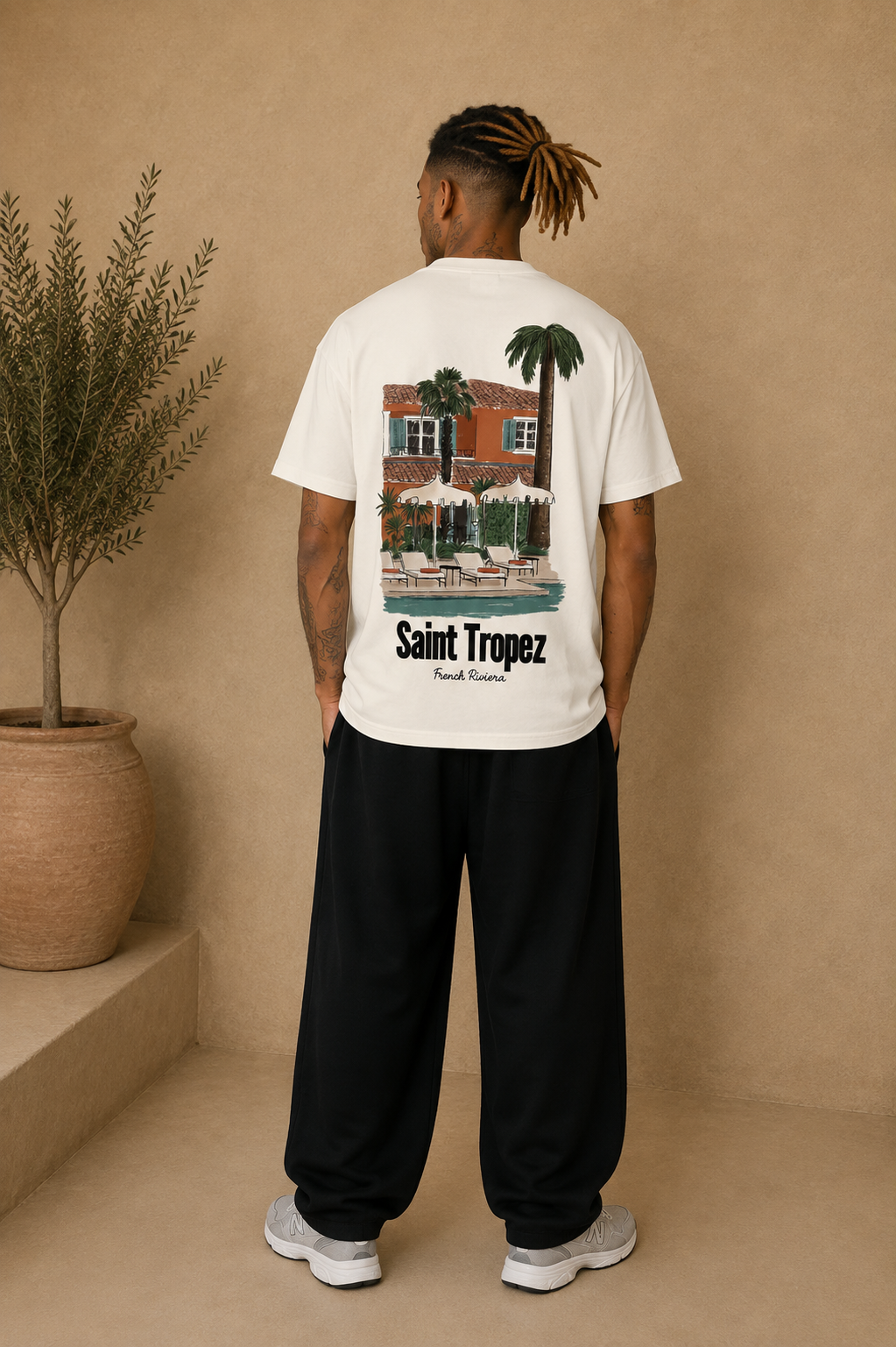 T-Shirt Saint-Tropez blanc