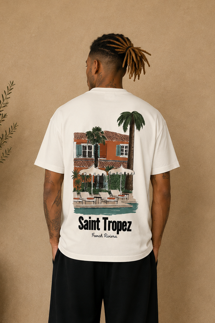 T-Shirt Saint-Tropez blanc