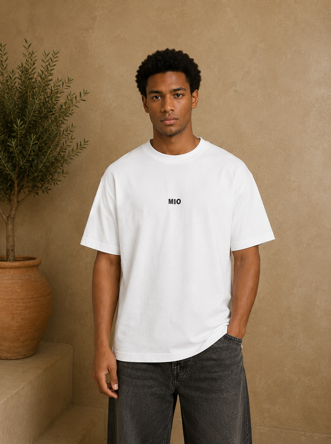 T-shirt Amore Mio blanc