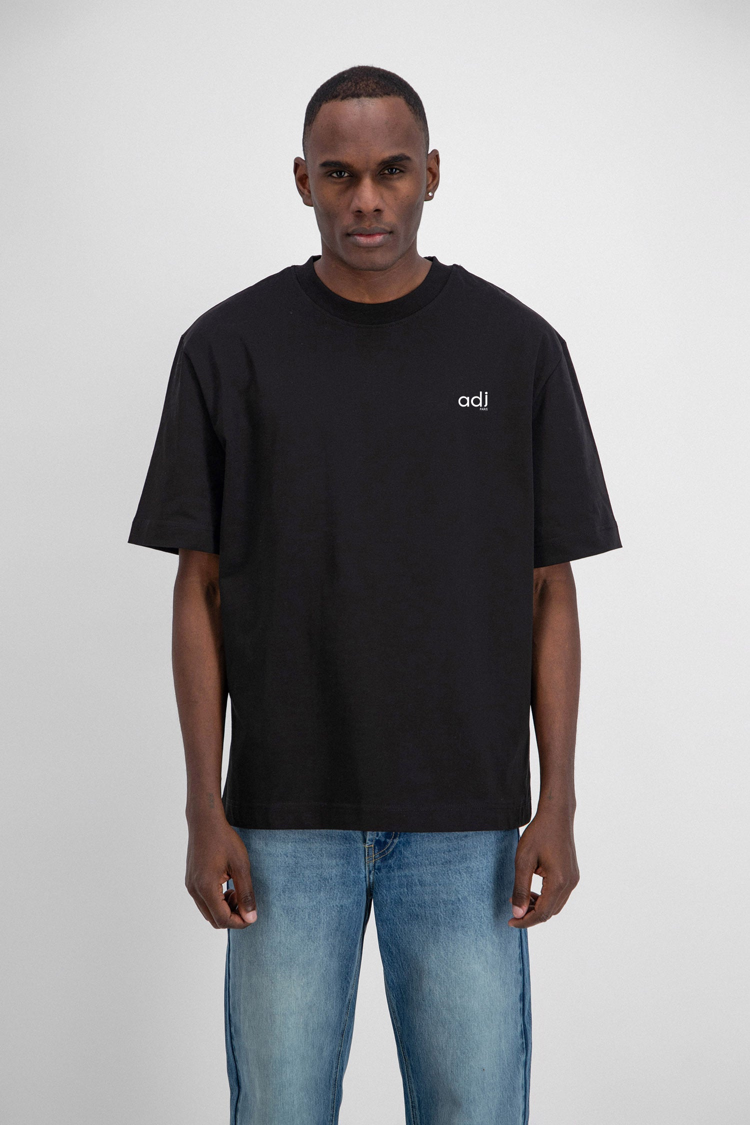 T-shirt noir Look but don’t touch