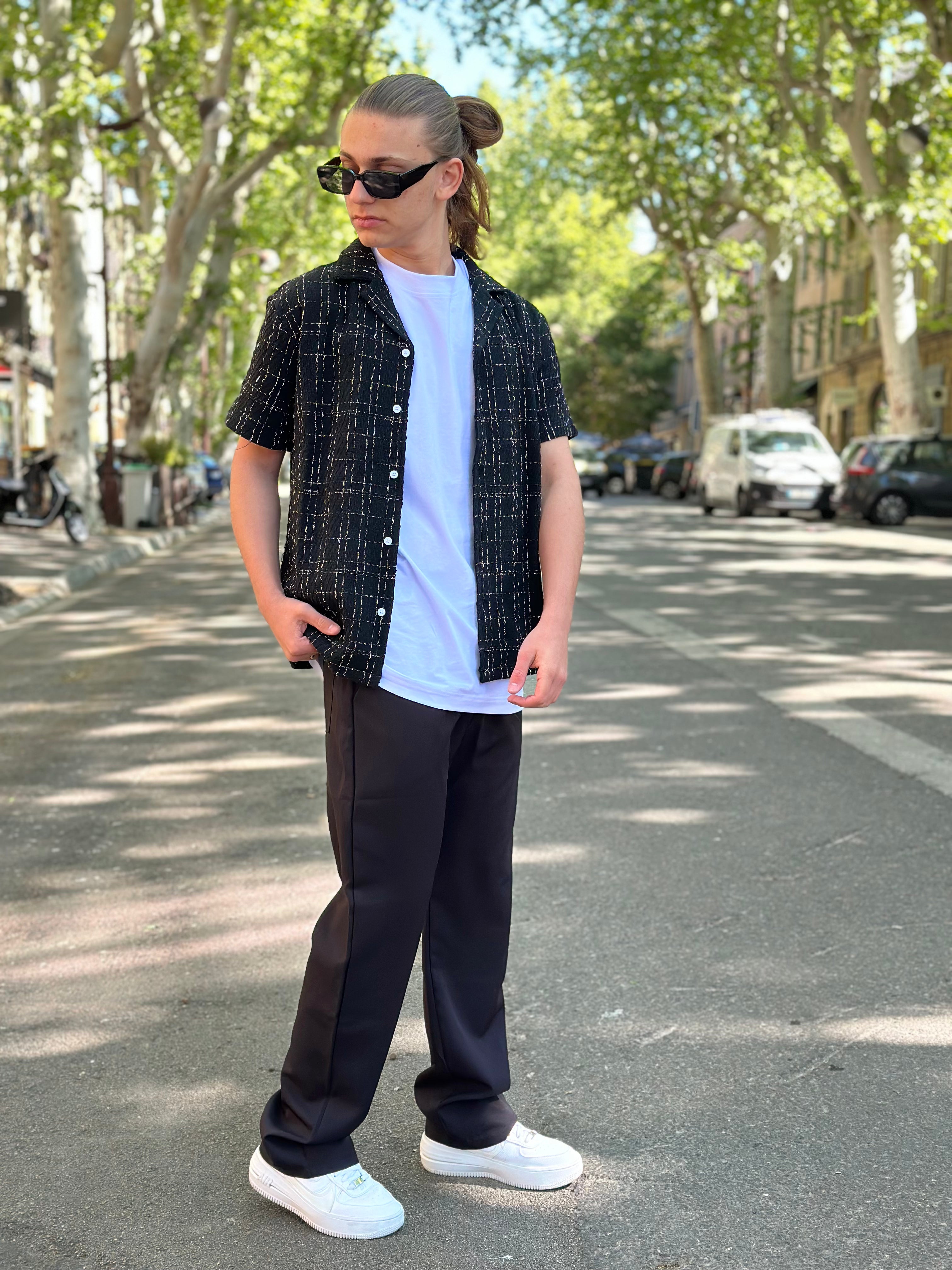 Frilivin - Pantalon Fluide Noir