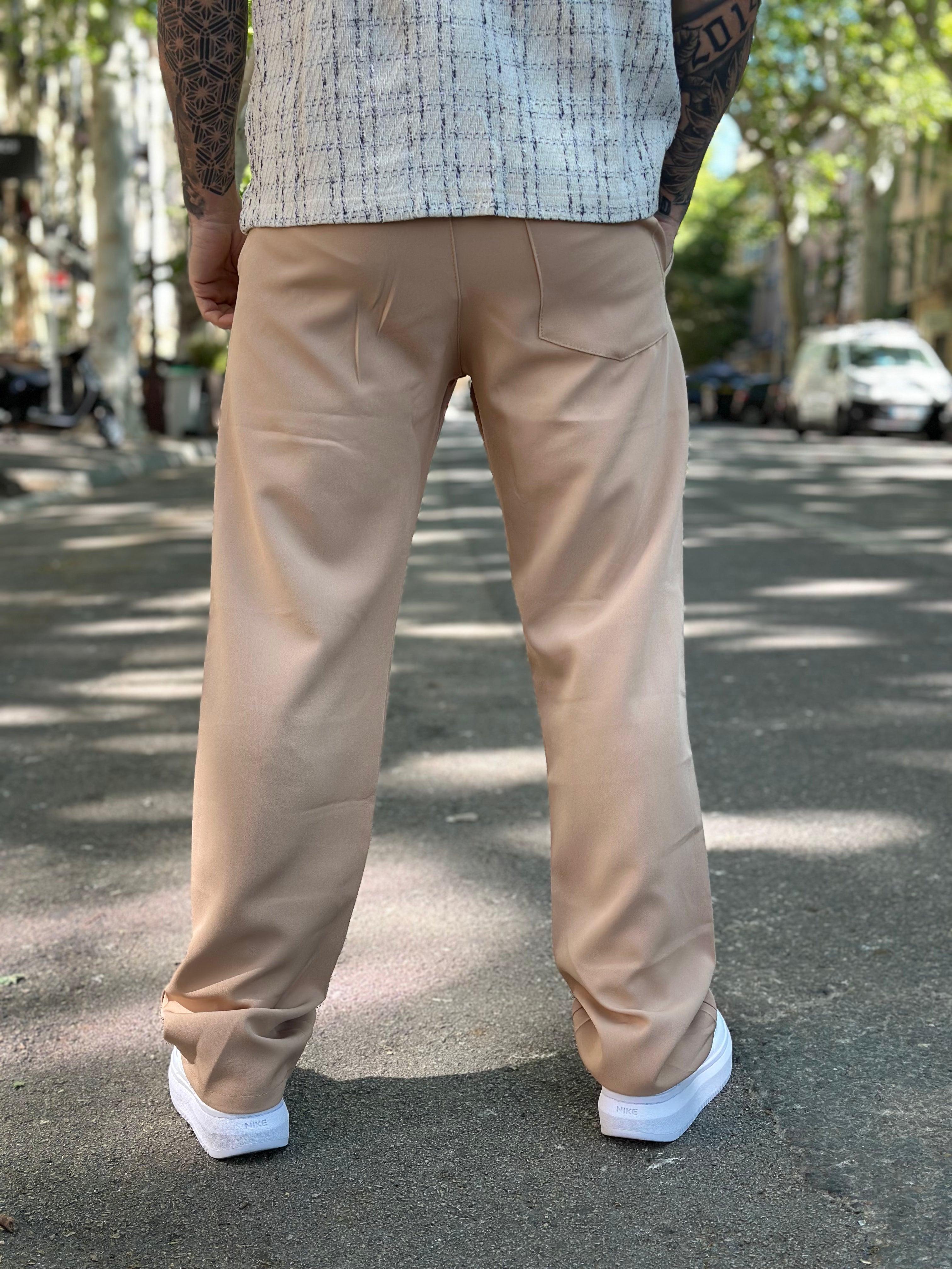 Frilivin - Pantalon Fluide beige
