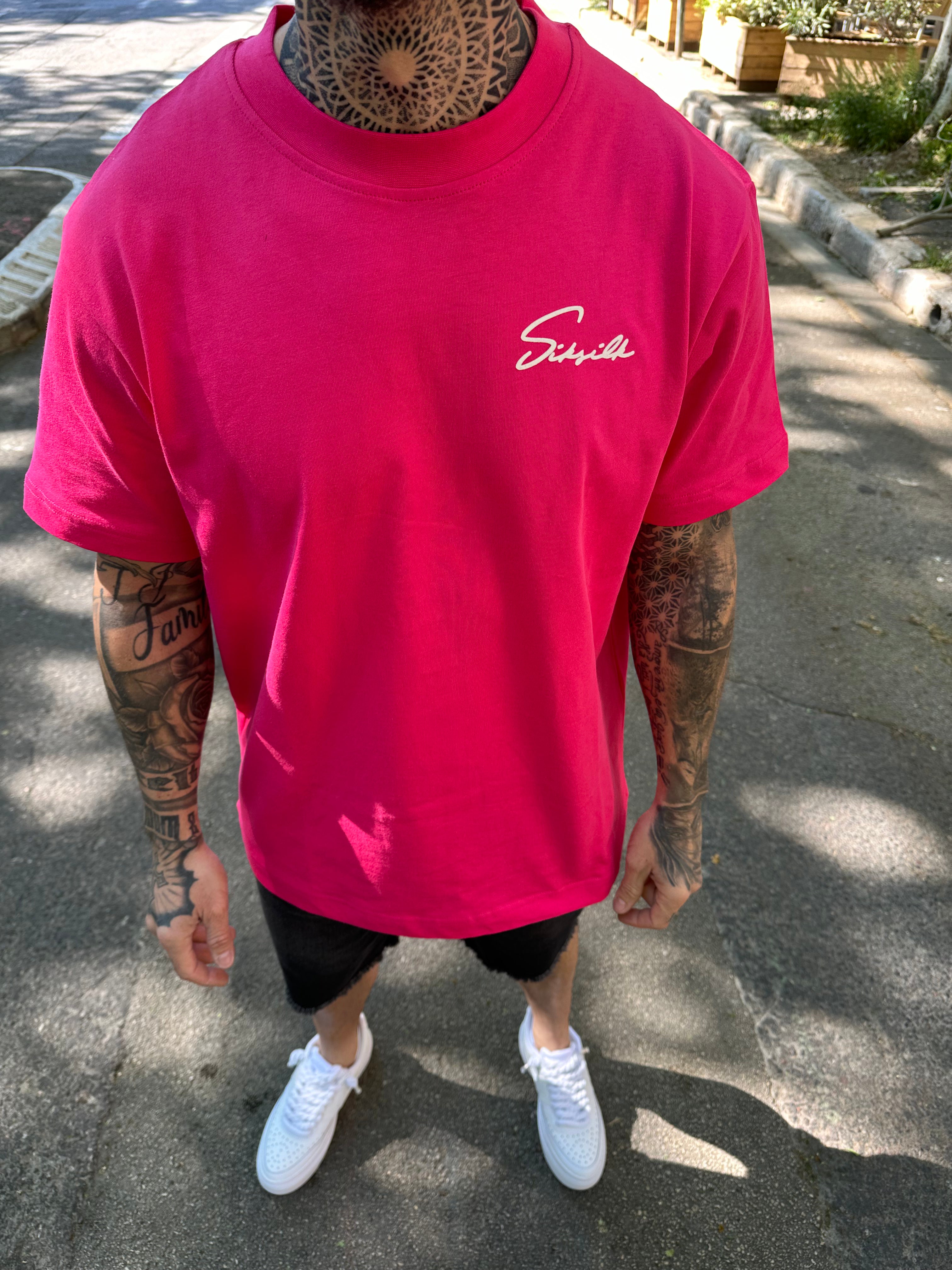 Siksilk - Script T-Shirt Pink