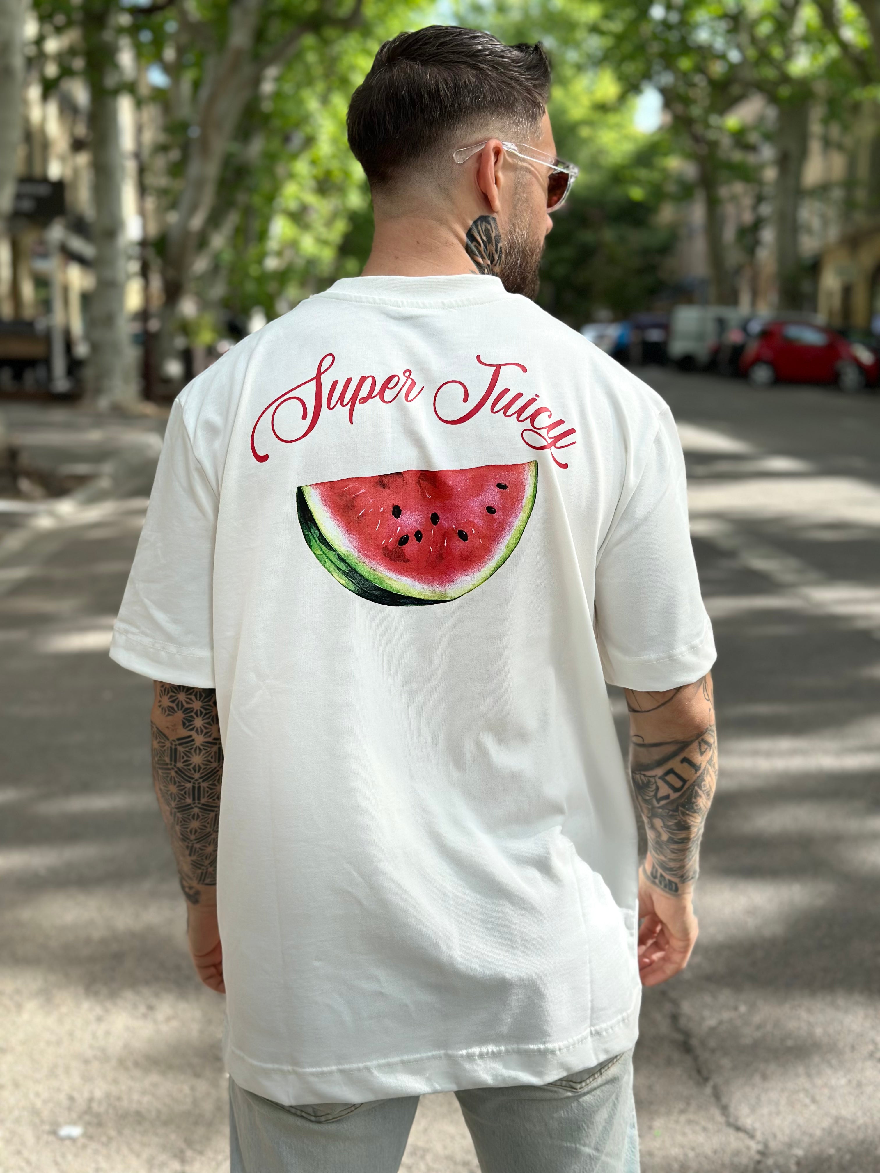 ADJ - T-shirt Pastèque Blanc